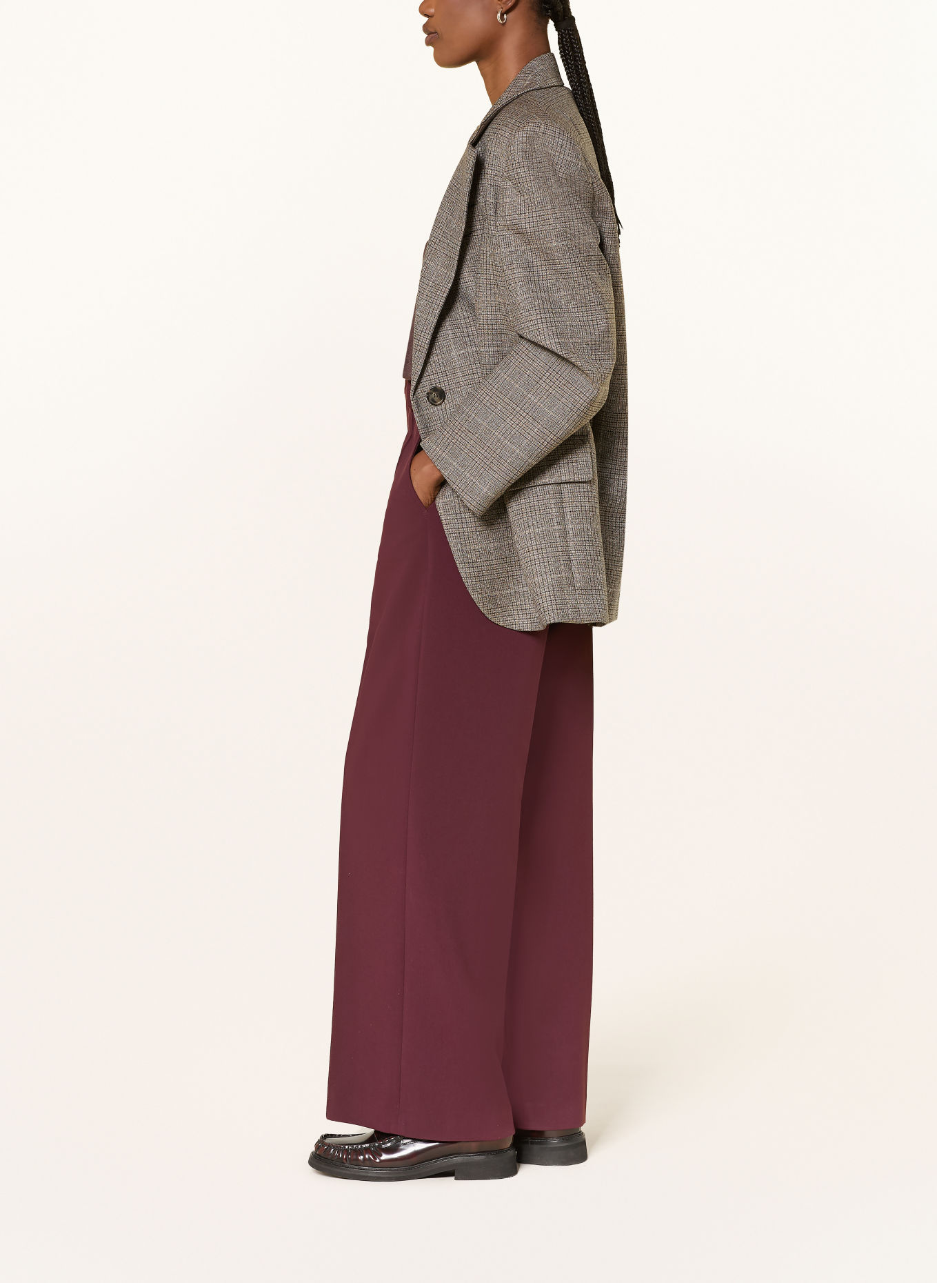 ROSSI Pantalon Marlene TOVY: ROUGE FONCÉ