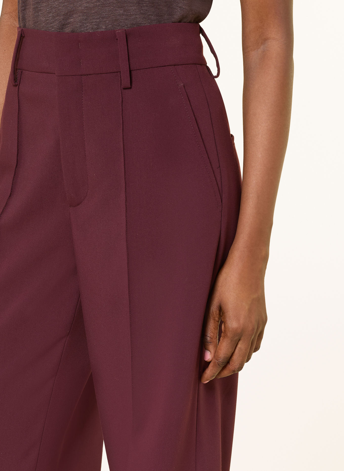 ROSSI Pantalon Marlene TOVY: ROUGE FONCÉ