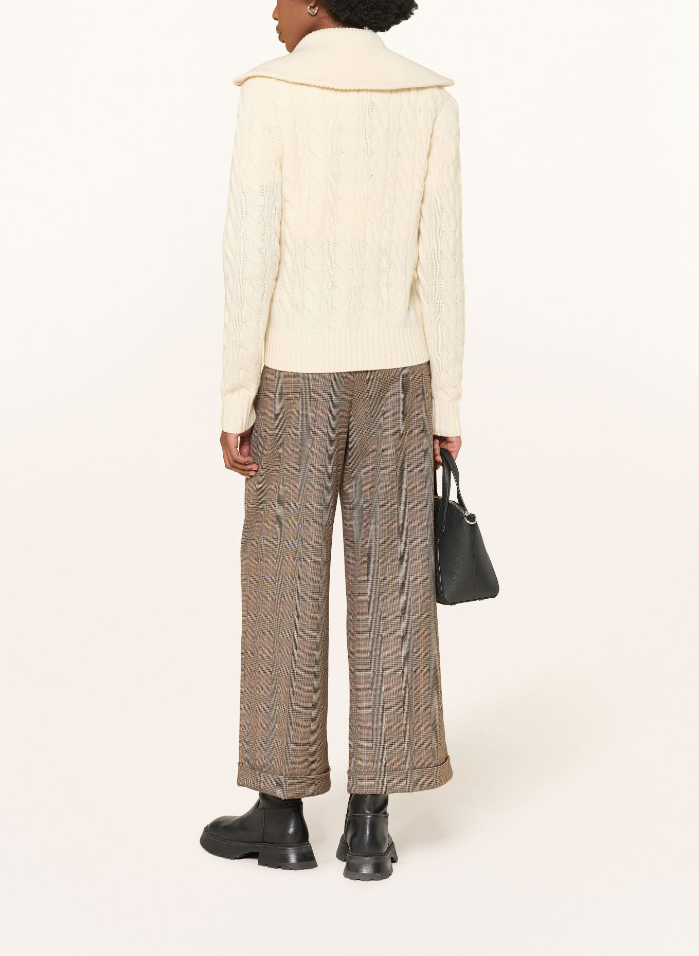 ROSSI Marlenehose NEVIN: DUNKELBRAUN / BEIGE