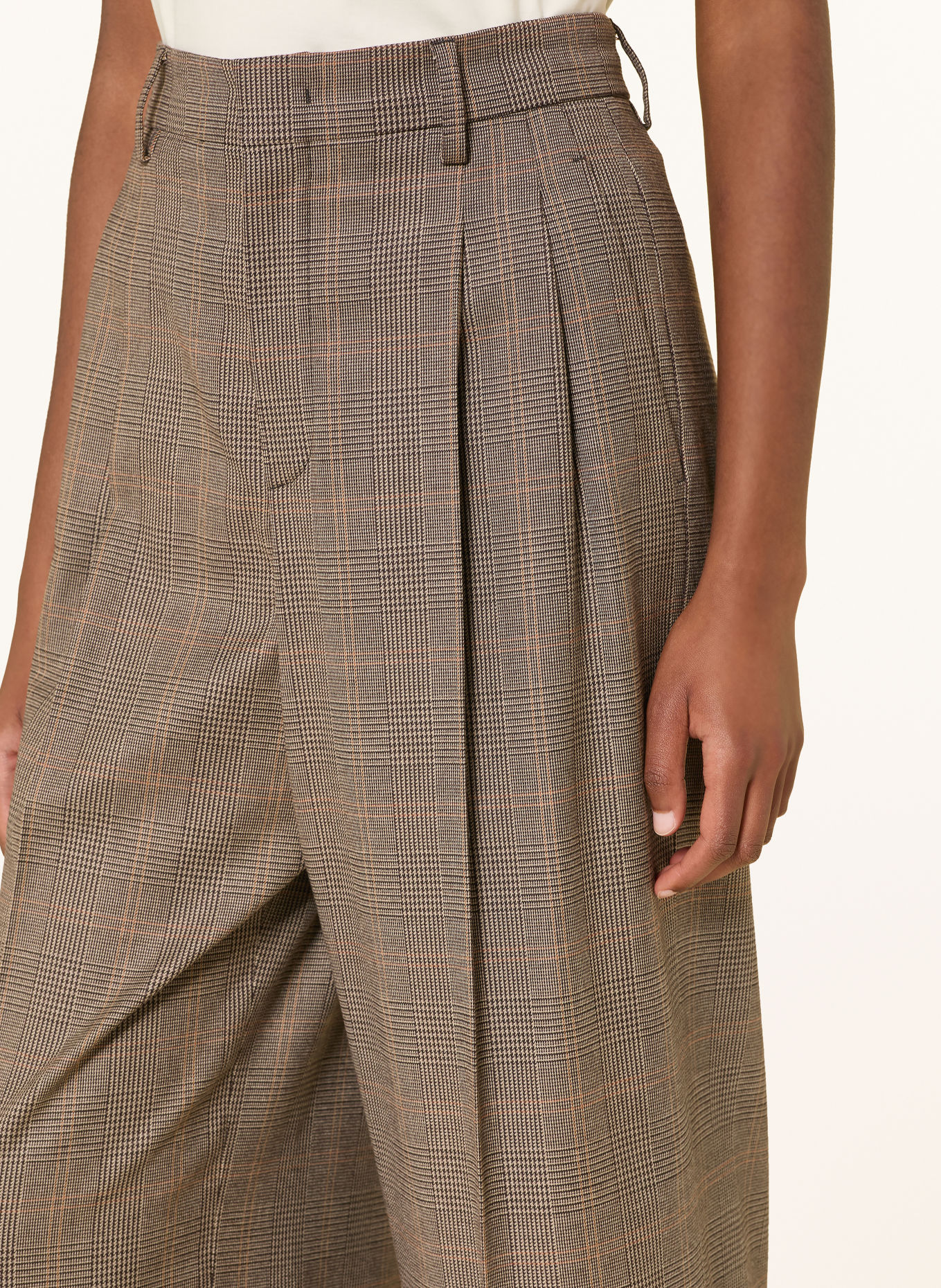 ROSSI Marlenehose NEVIN: DUNKELBRAUN / BEIGE