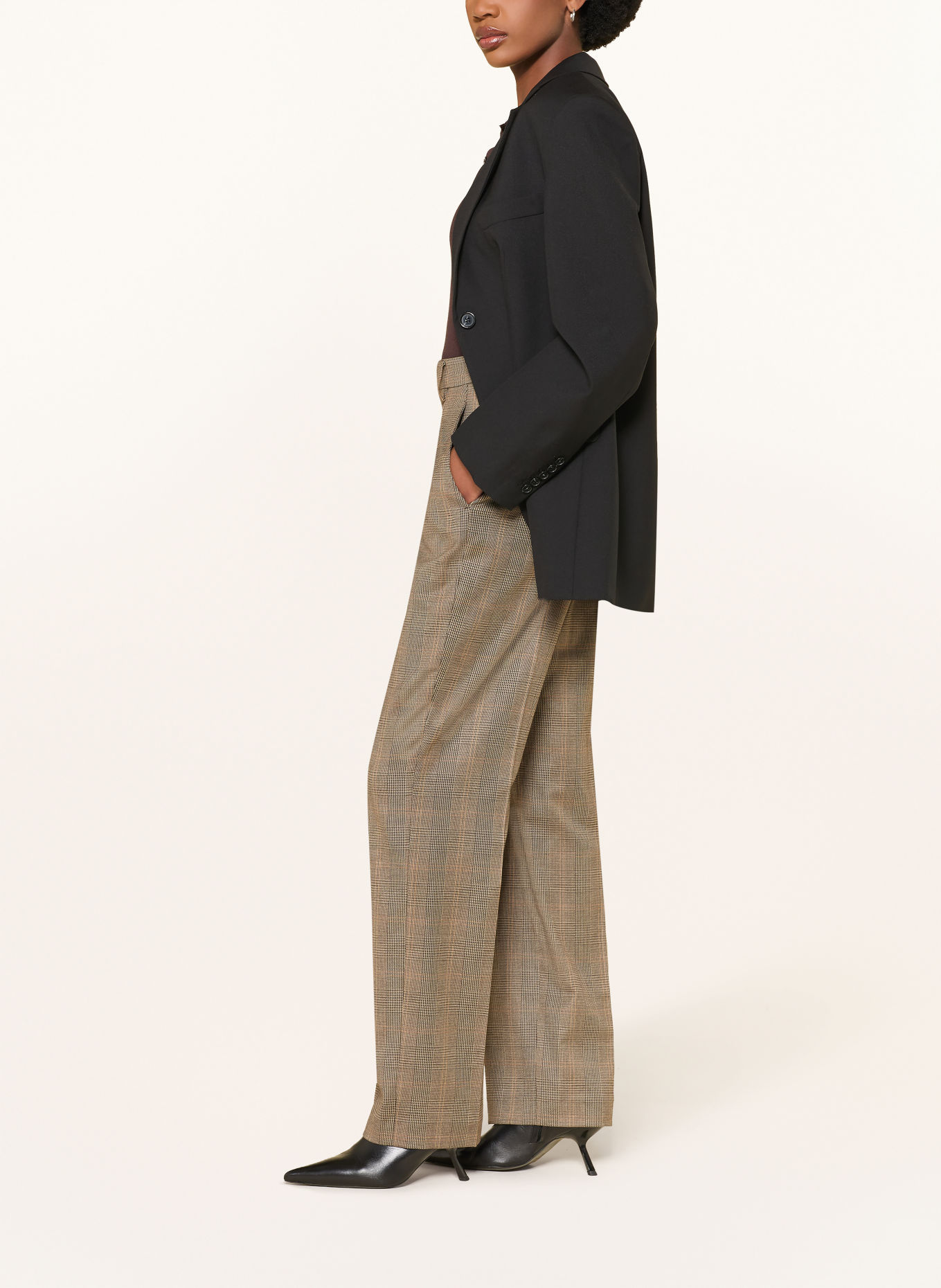 ROSSI Hose NOMY: DUNKELBRAUN / BEIGE