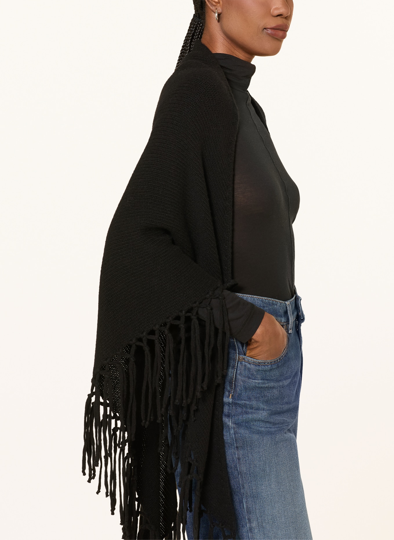 WEEKEND Max Mara Stola TORNADO: CZARNY