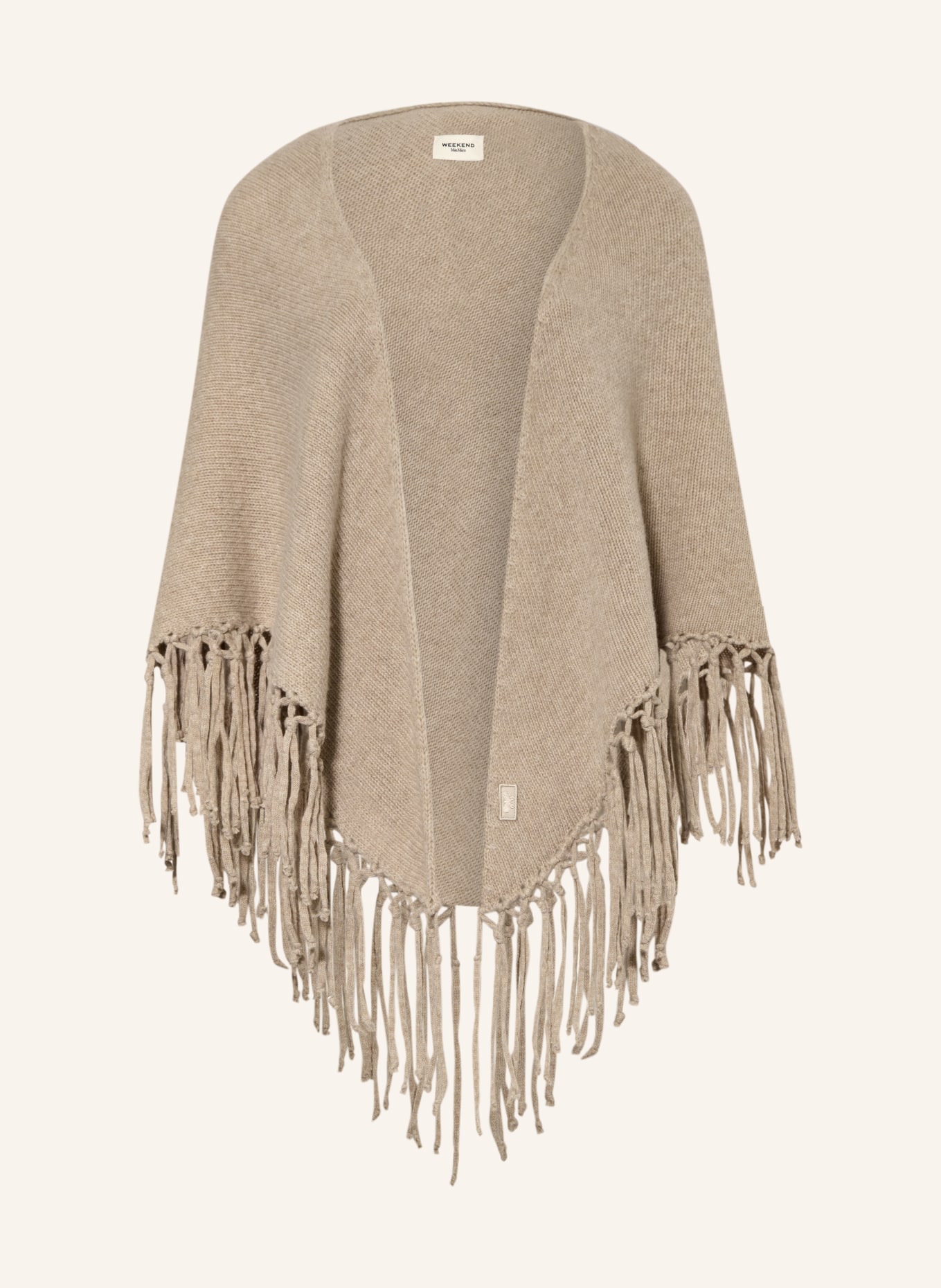 WEEKEND Max Mara Stola TORNADO: BEŻOWY