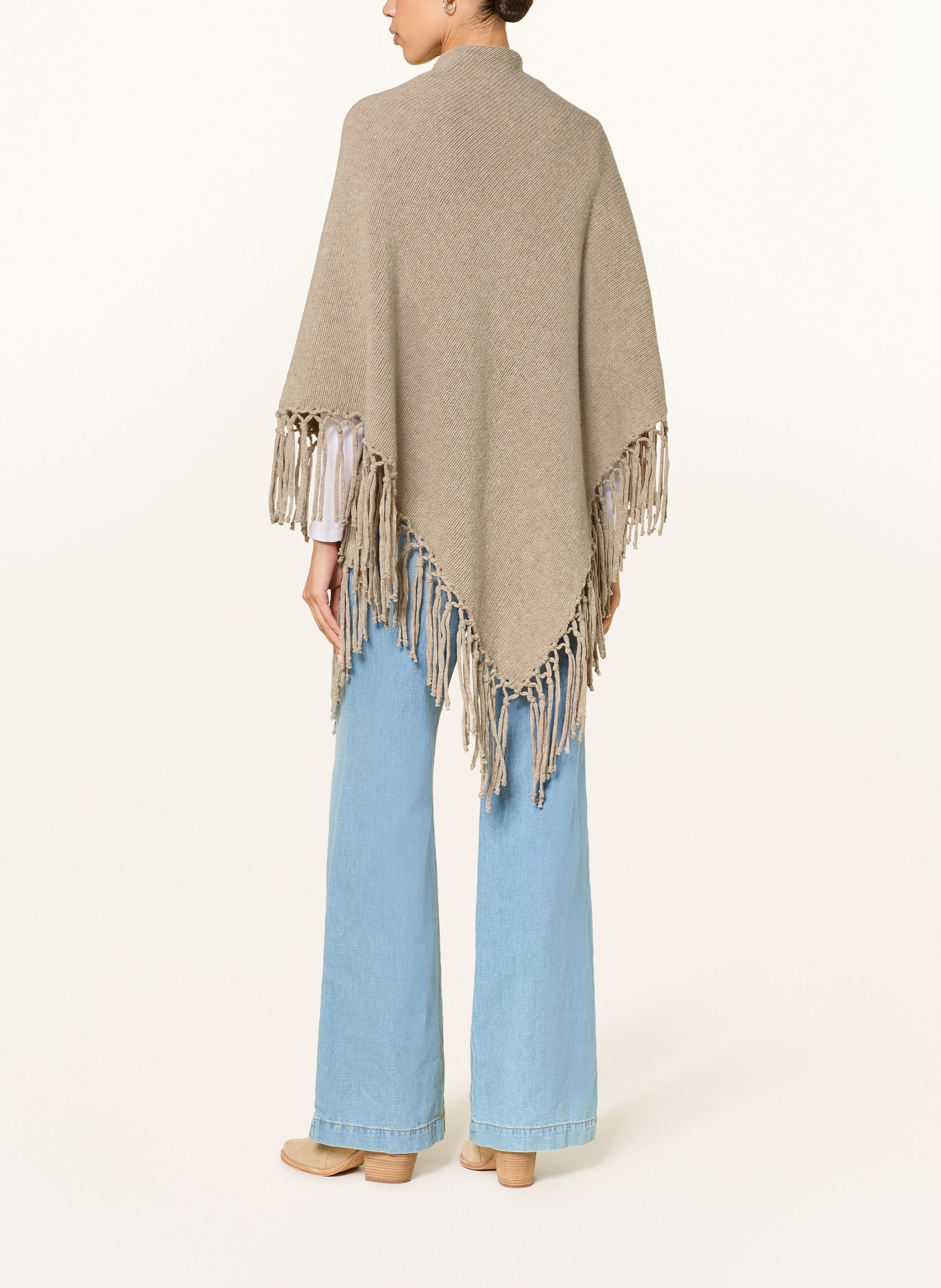 WEEKEND Max Mara Stola TORNADO: BEŻOWY