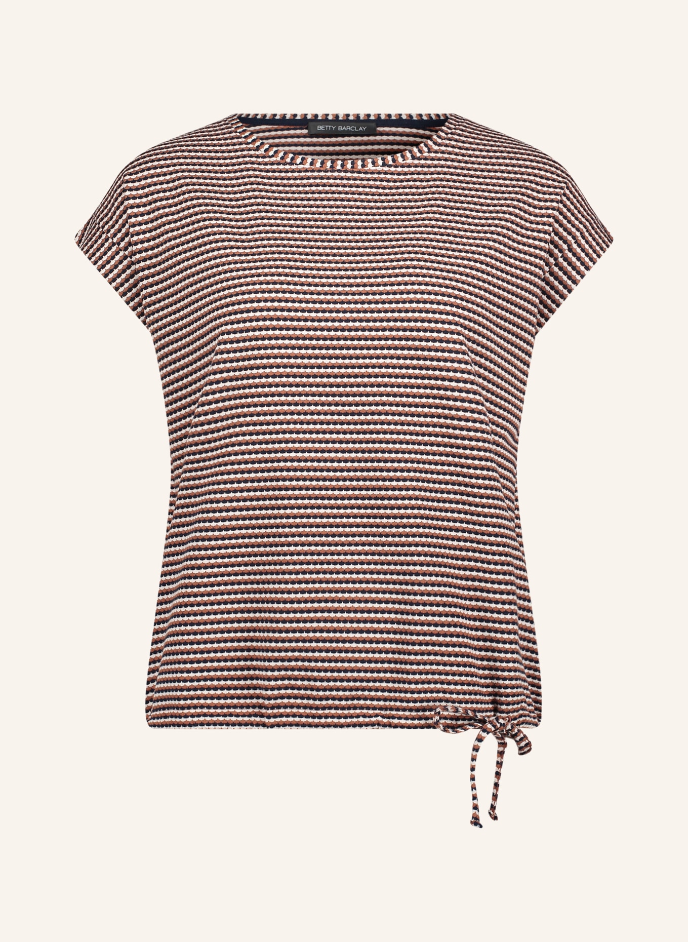 Betty Barclay T-shirt: CRÈME / BRUIN / DONKERBLAUW