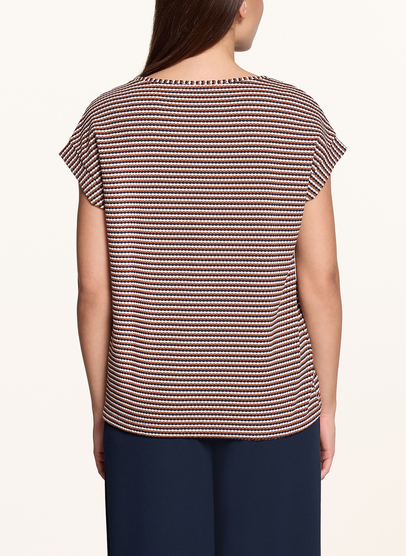 Betty Barclay T-shirt: CRÈME / BRUIN / DONKERBLAUW