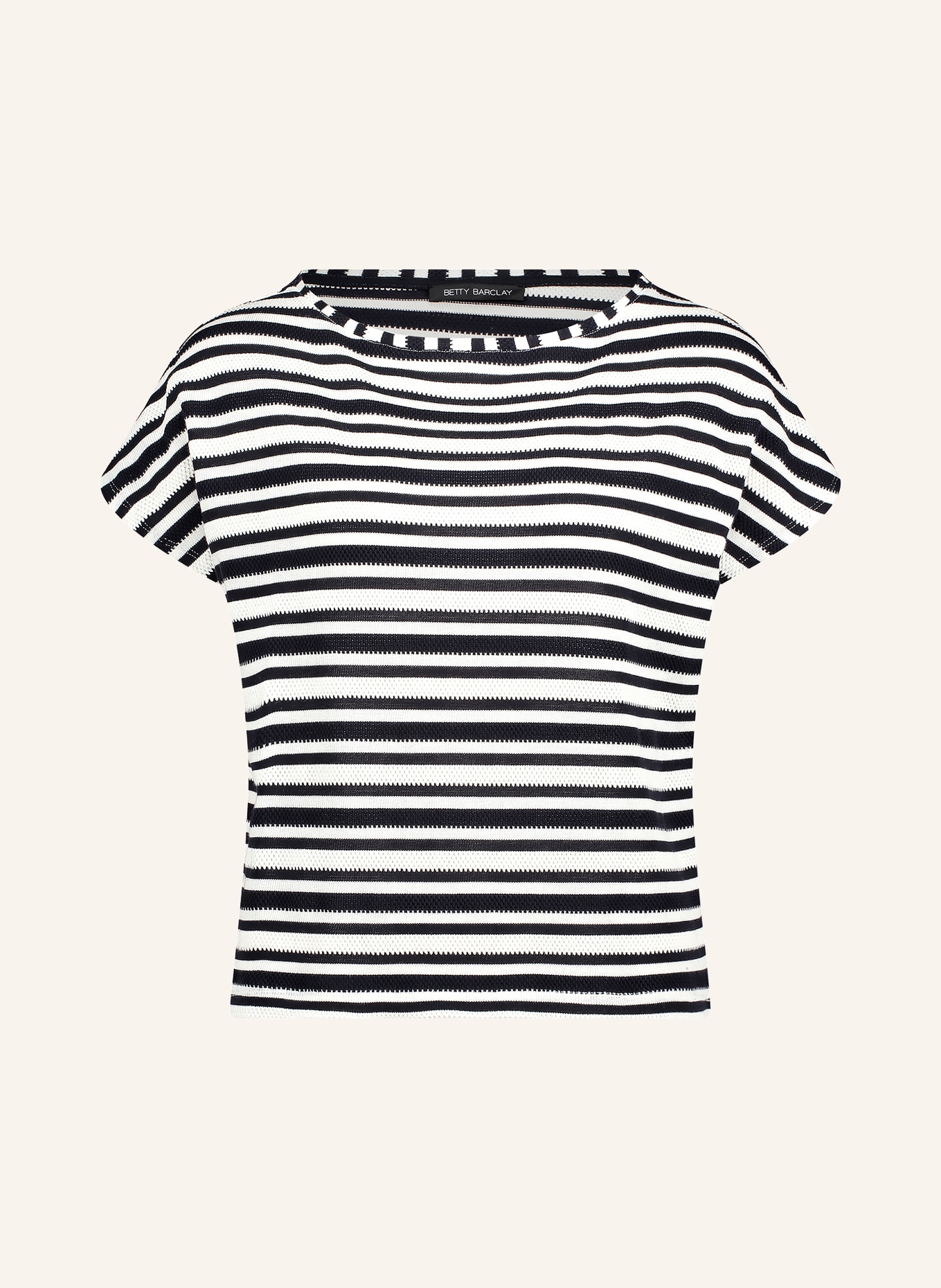 Betty Barclay Strickshirt: DUNKELBLAU / BEIGE