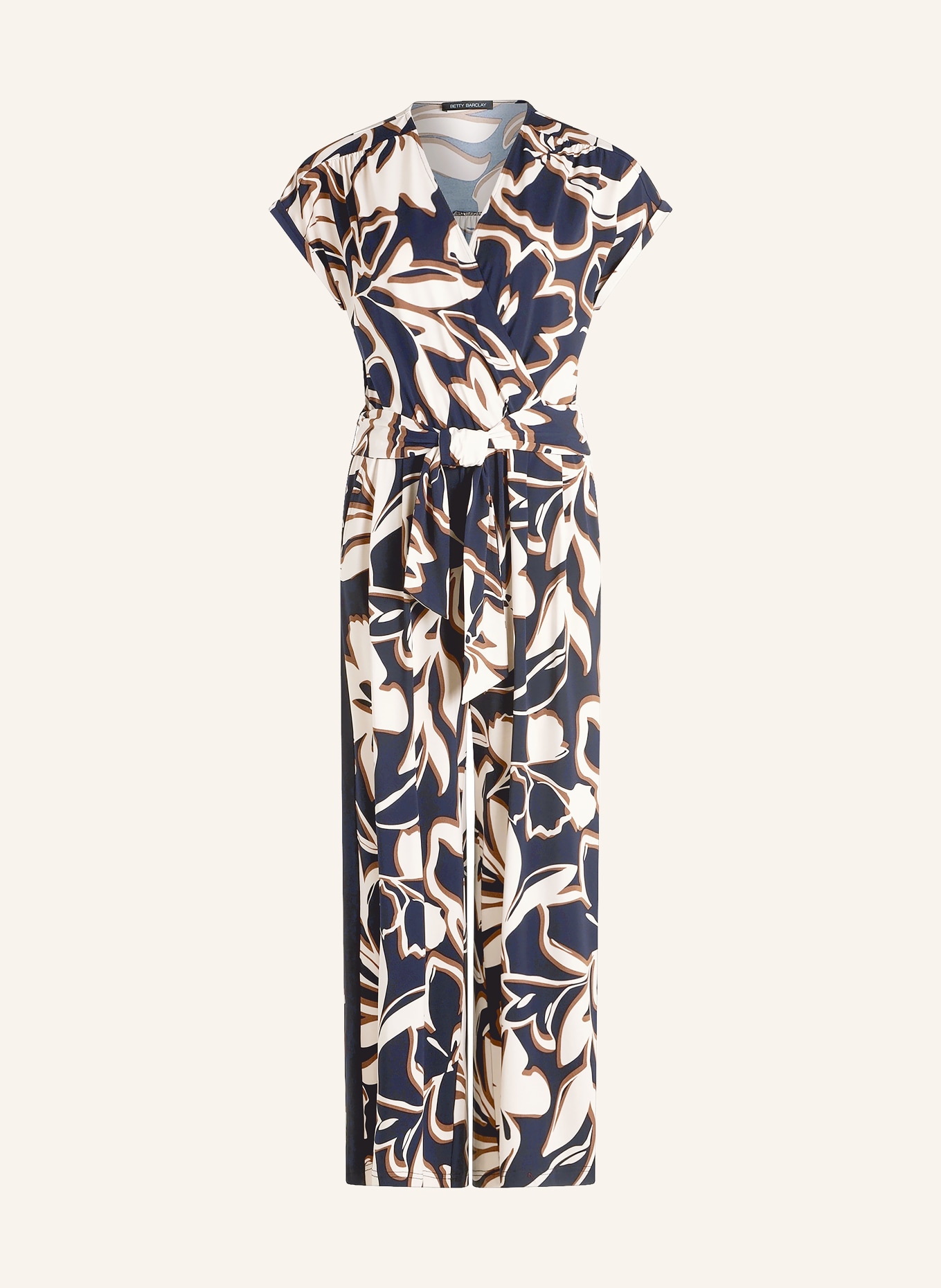Betty Barclay Jumpsuit: DARK BLUE / BROWN / ECRU