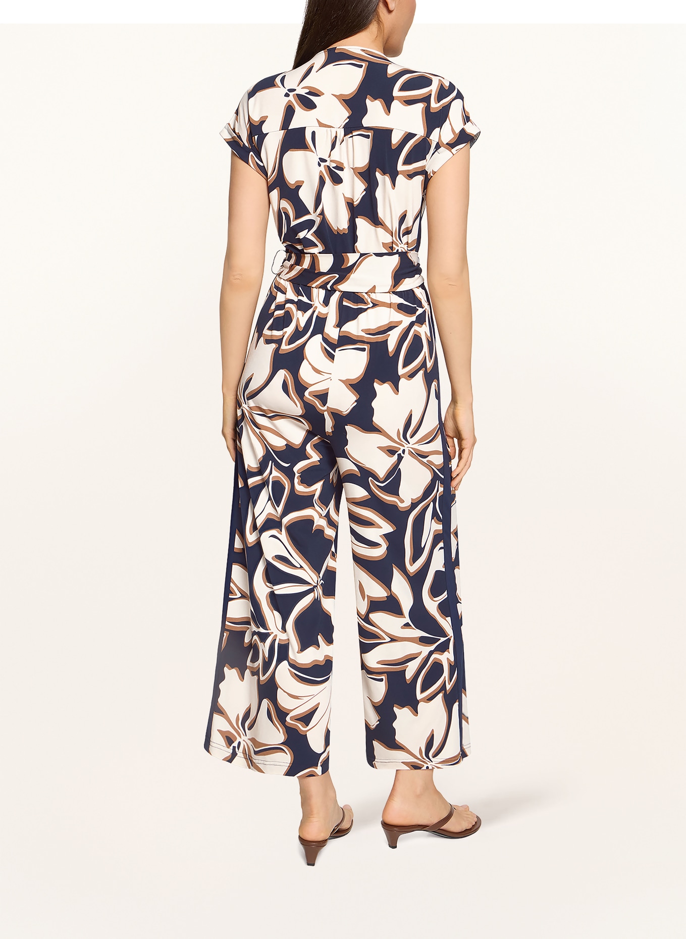 Betty Barclay Jumpsuit: DARK BLUE / BROWN / ECRU