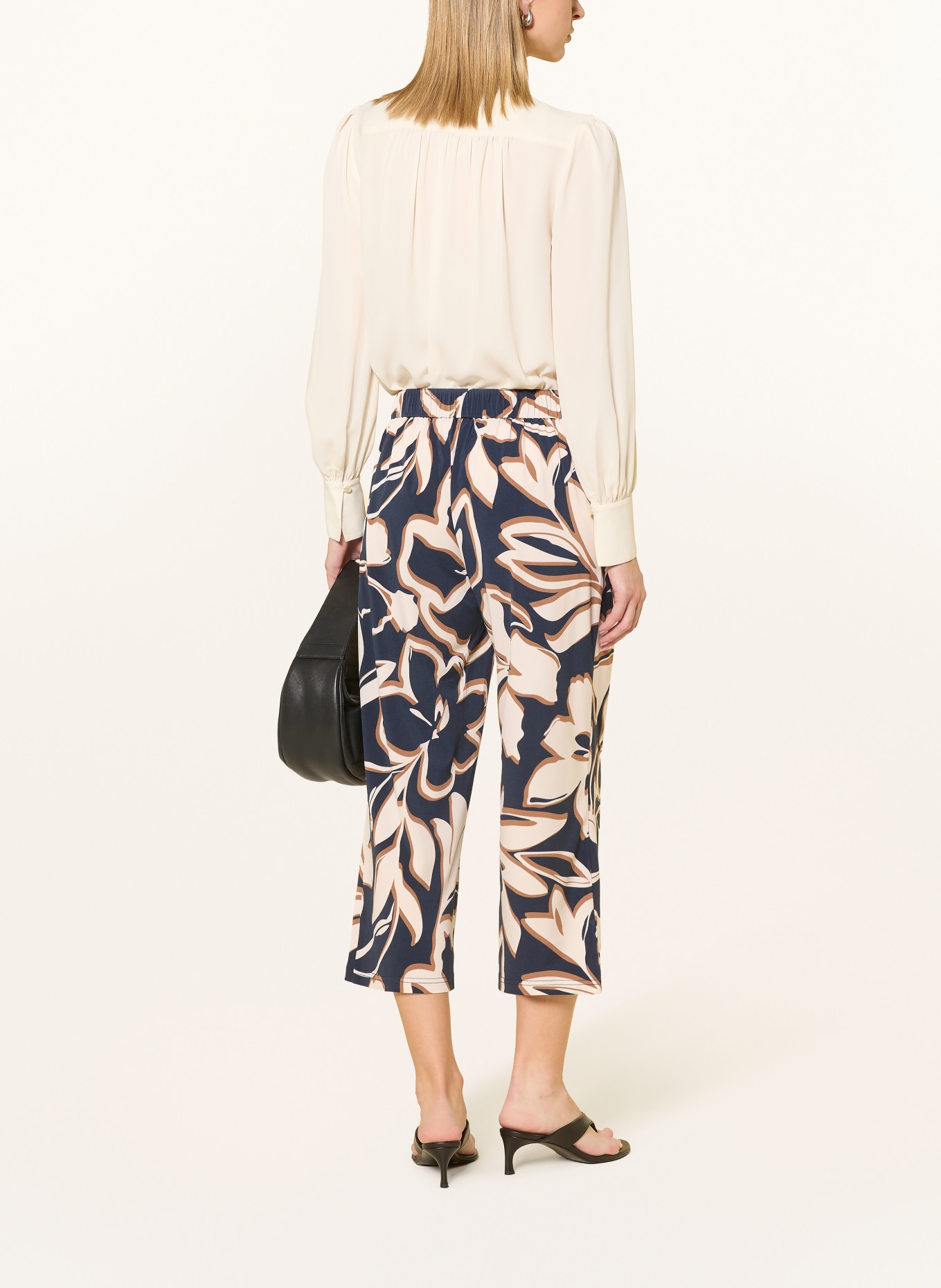 Betty Barclay 3/4-Hose: DUNKELBLAU / BRAUN / ECRU