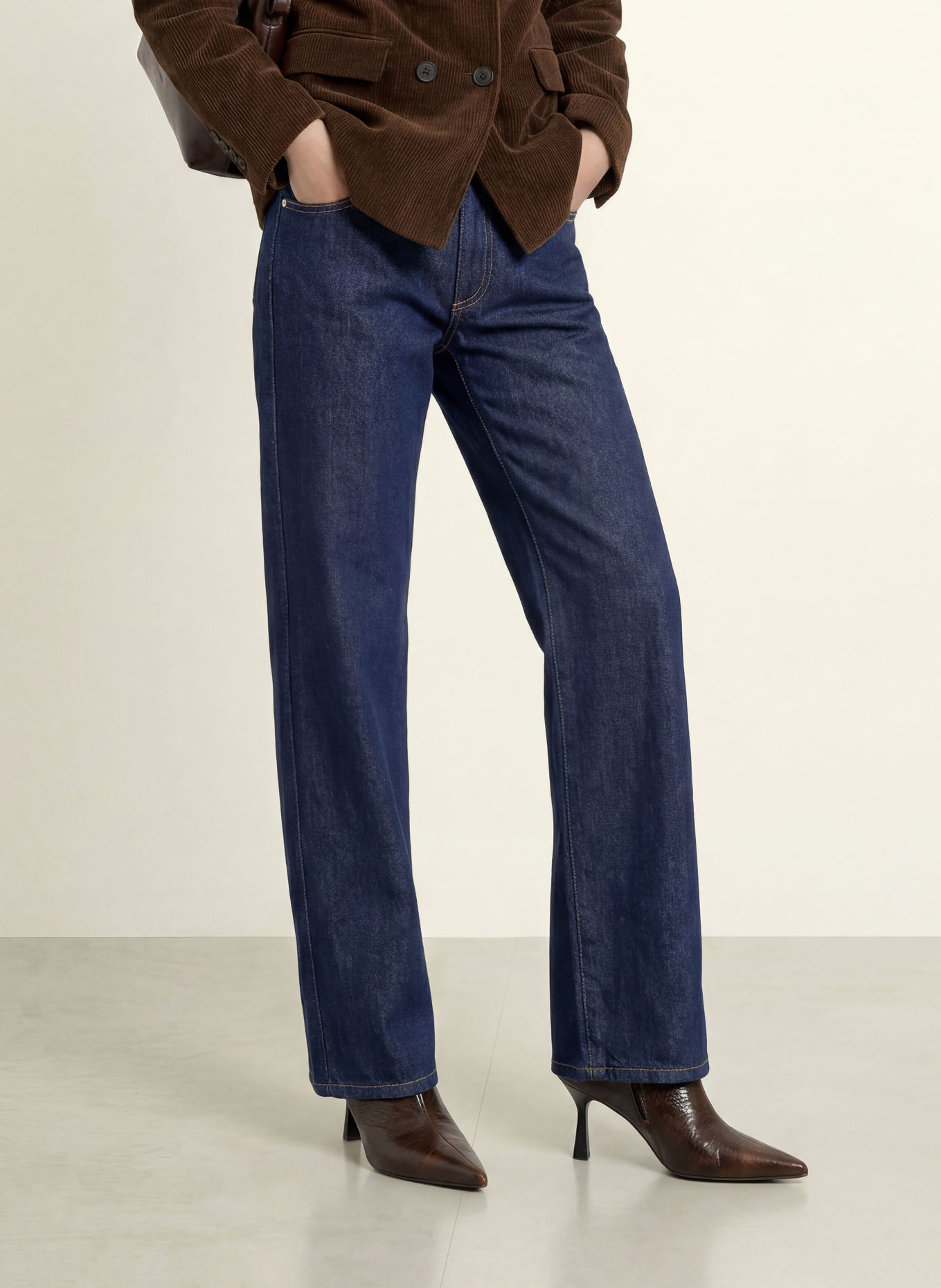 MAX & Co. Straight jeans CALESSE: 001 NAVY