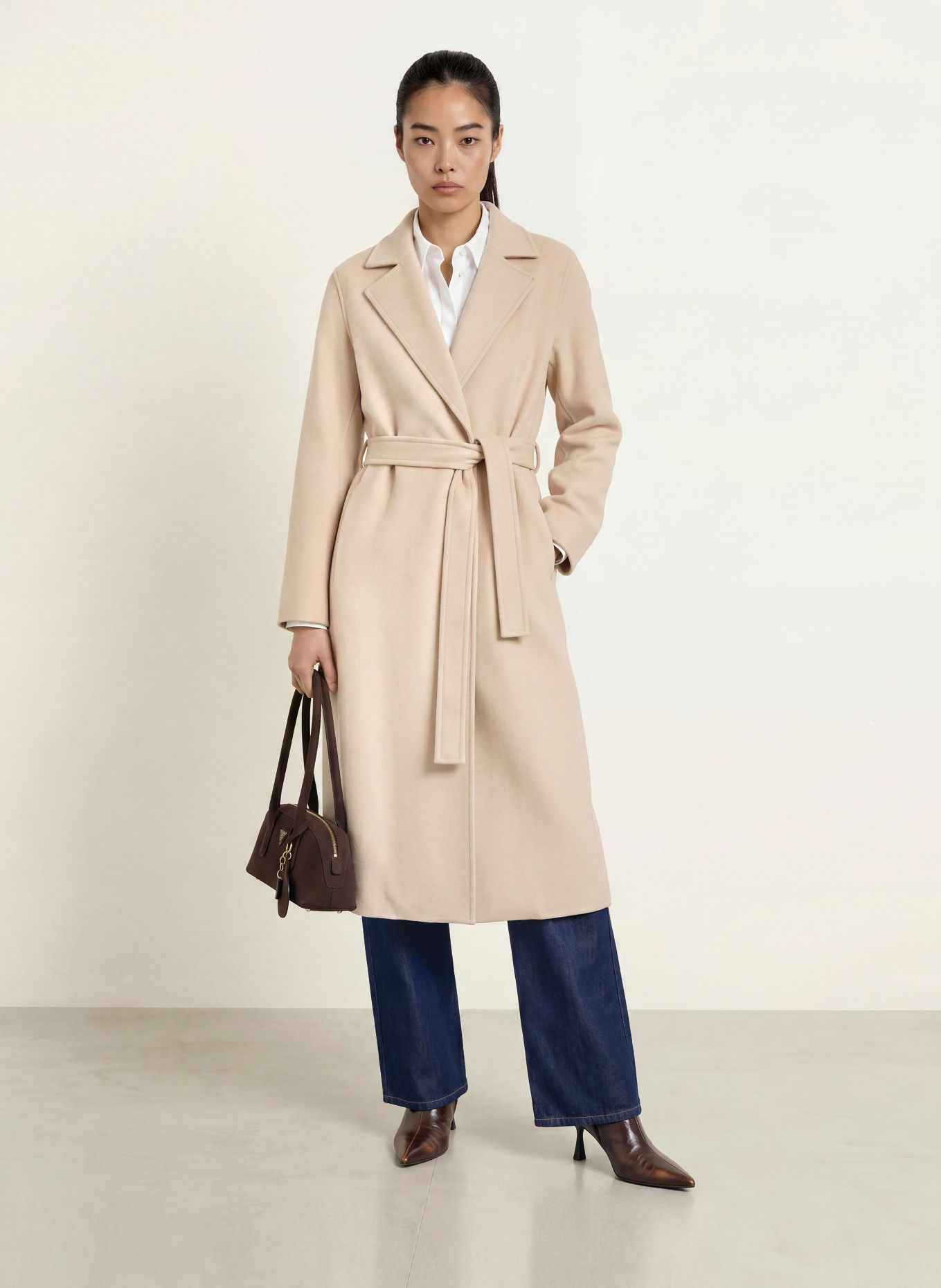 MAX & Co. LONGRUND Wool coat: ECRU