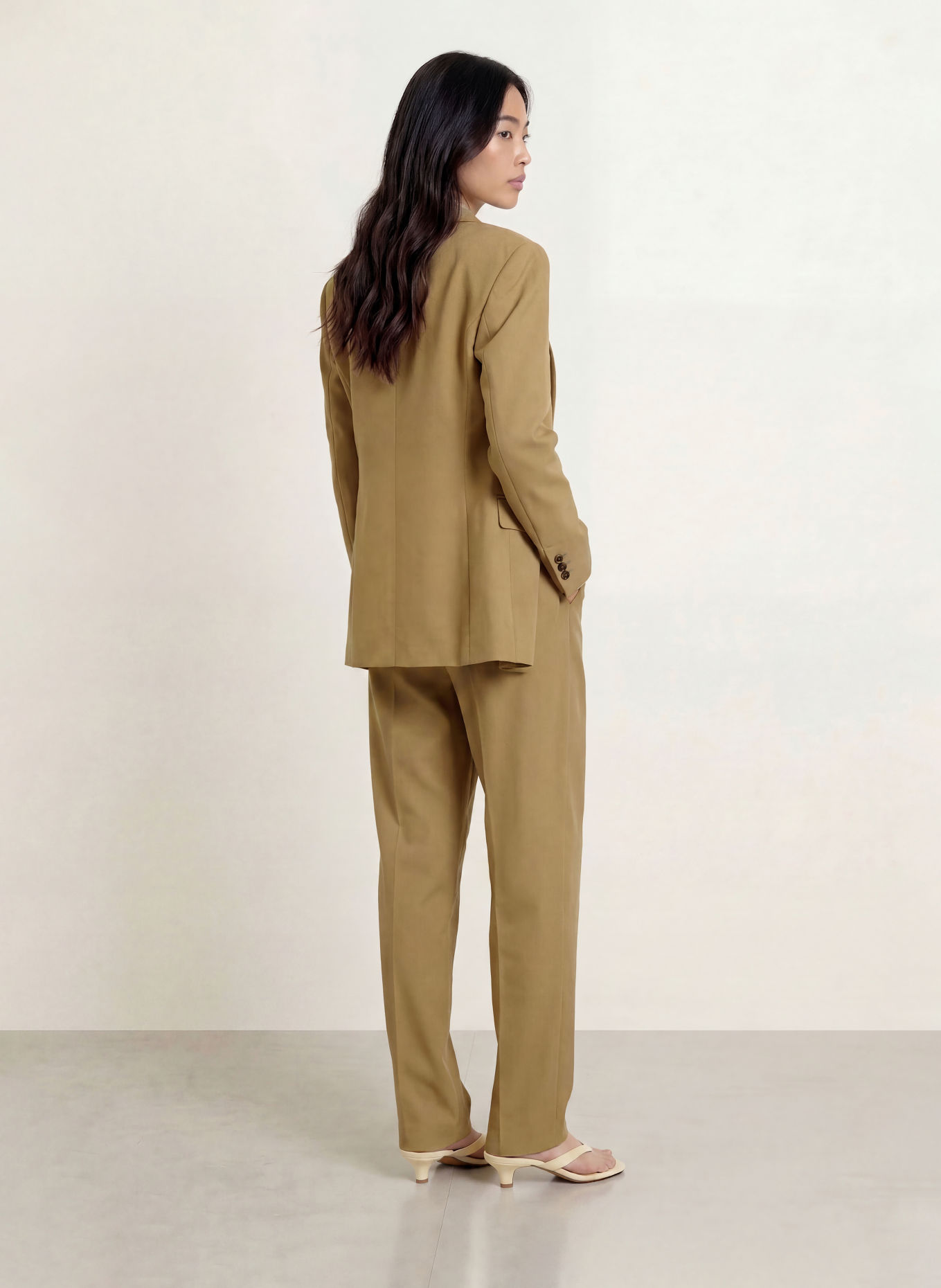 MAX & Co. Marlenehose BRUNO: KHAKI