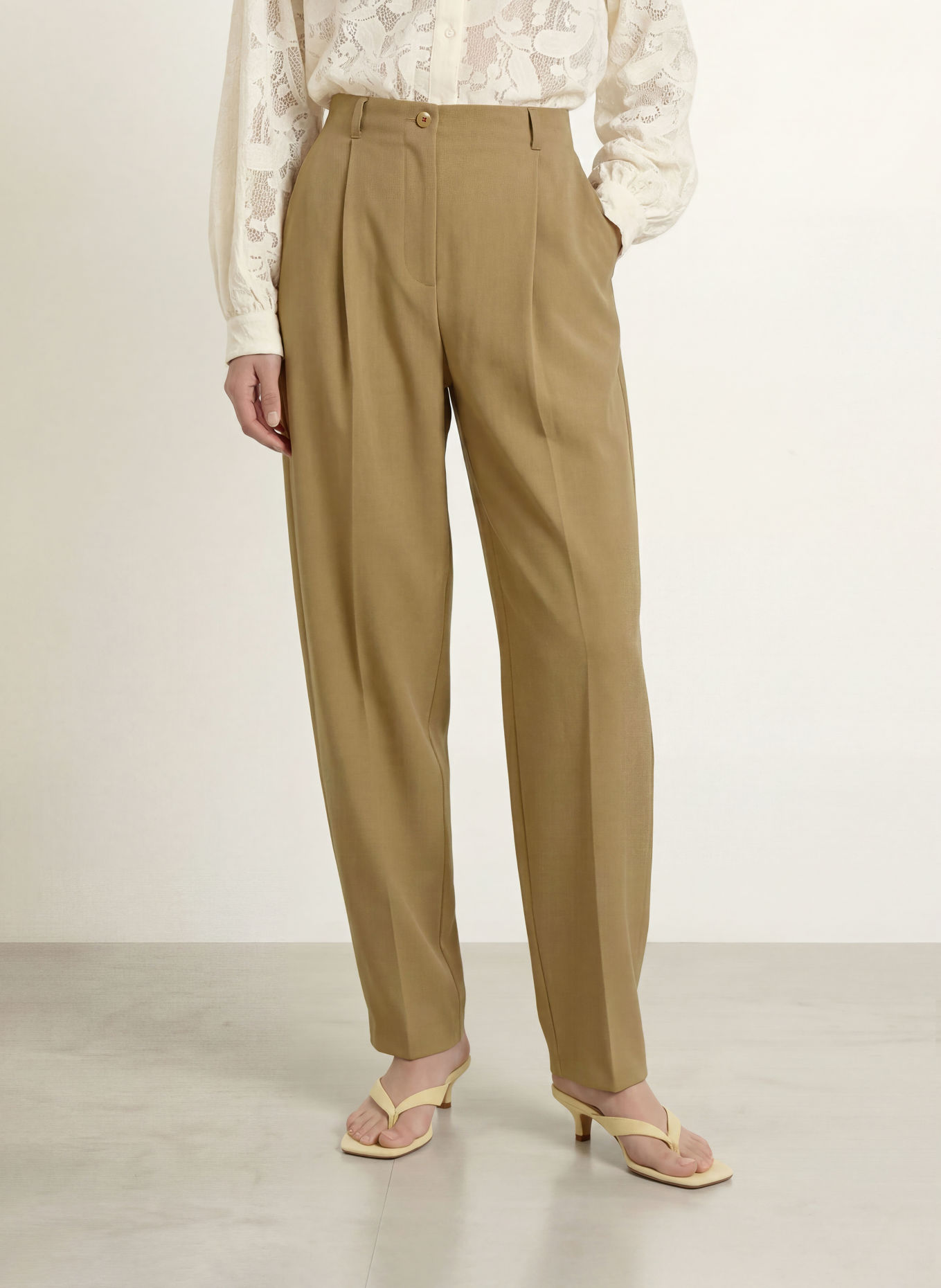 MAX & Co. Marlenehose BRUNO: KHAKI
