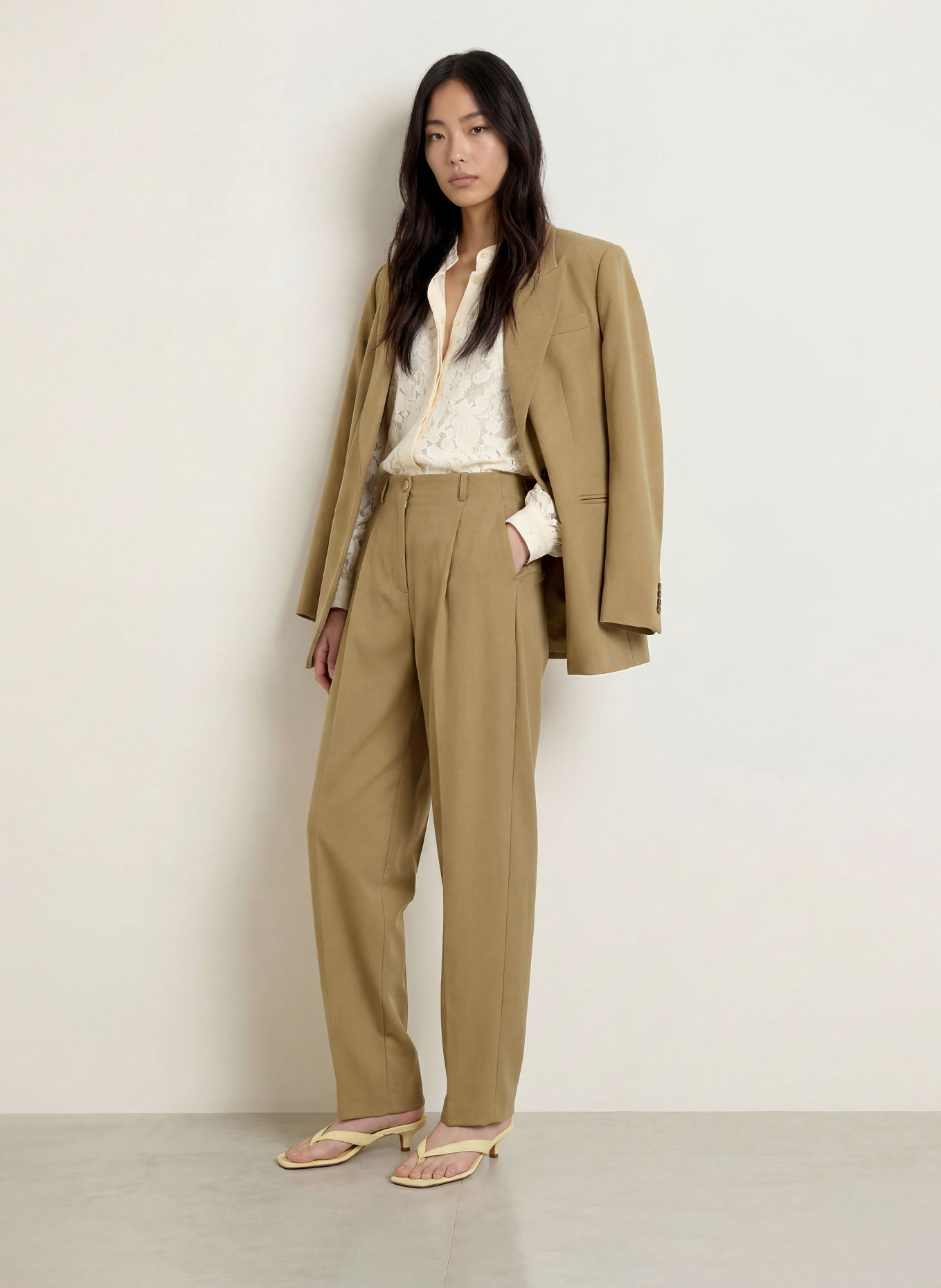 MAX & Co. Marlenehose BRUNO: KHAKI