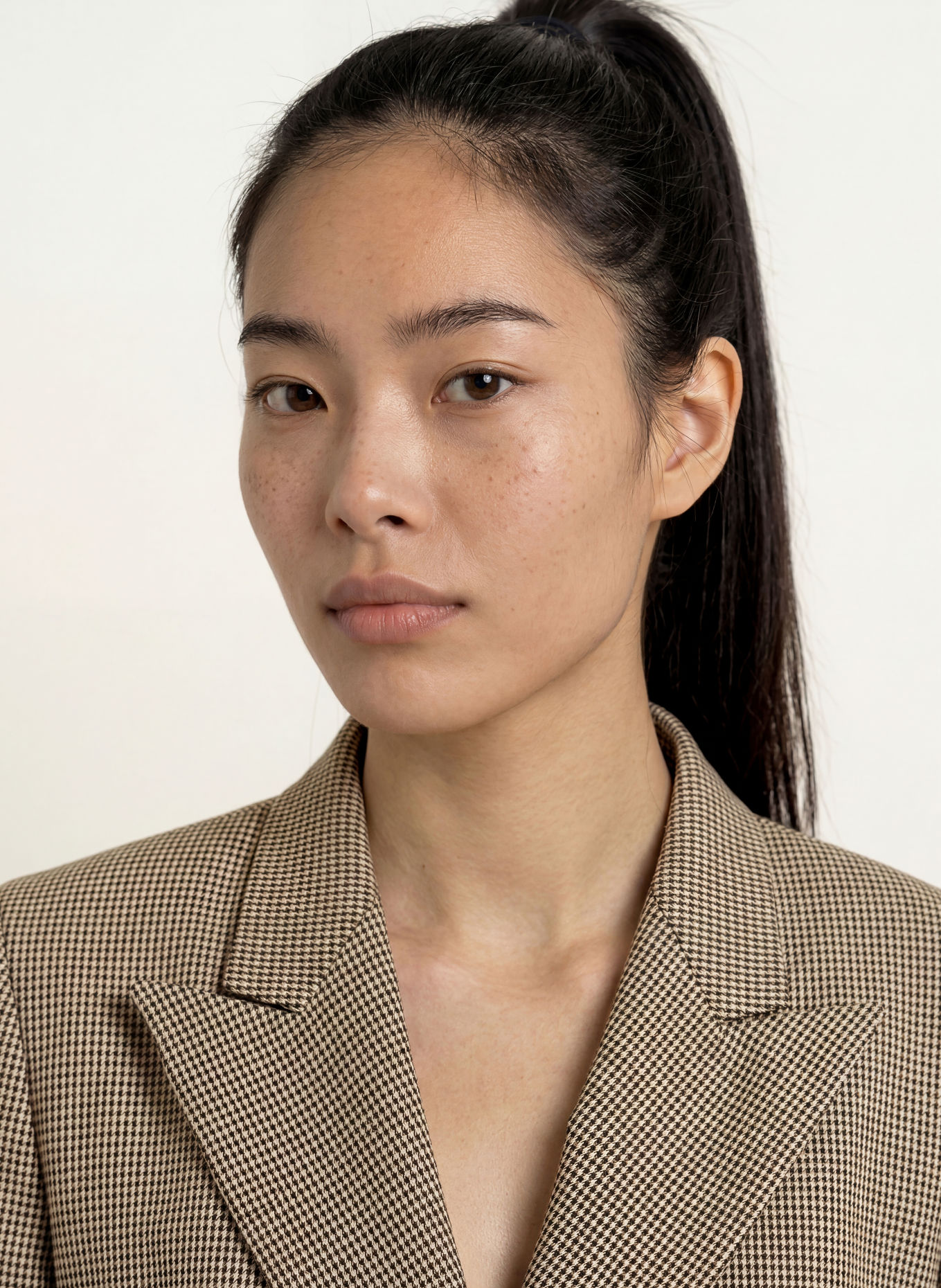 MAX & Co. Blazer FENICE: BEIGE / MÖRKGRÖN / SVART