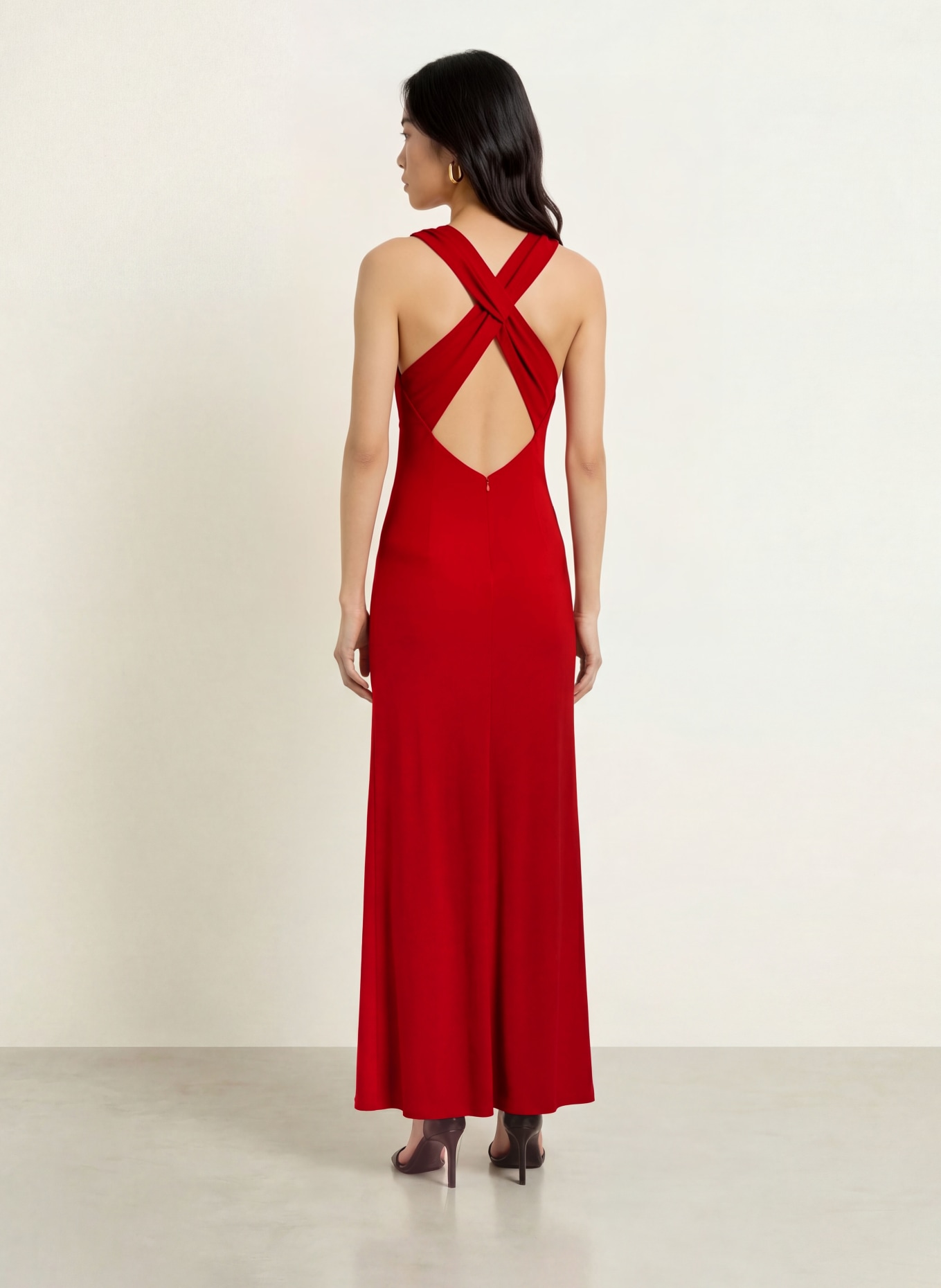ADRIANNA PAPELL Abendkleid ARTISAN mit Cut-out: ROT