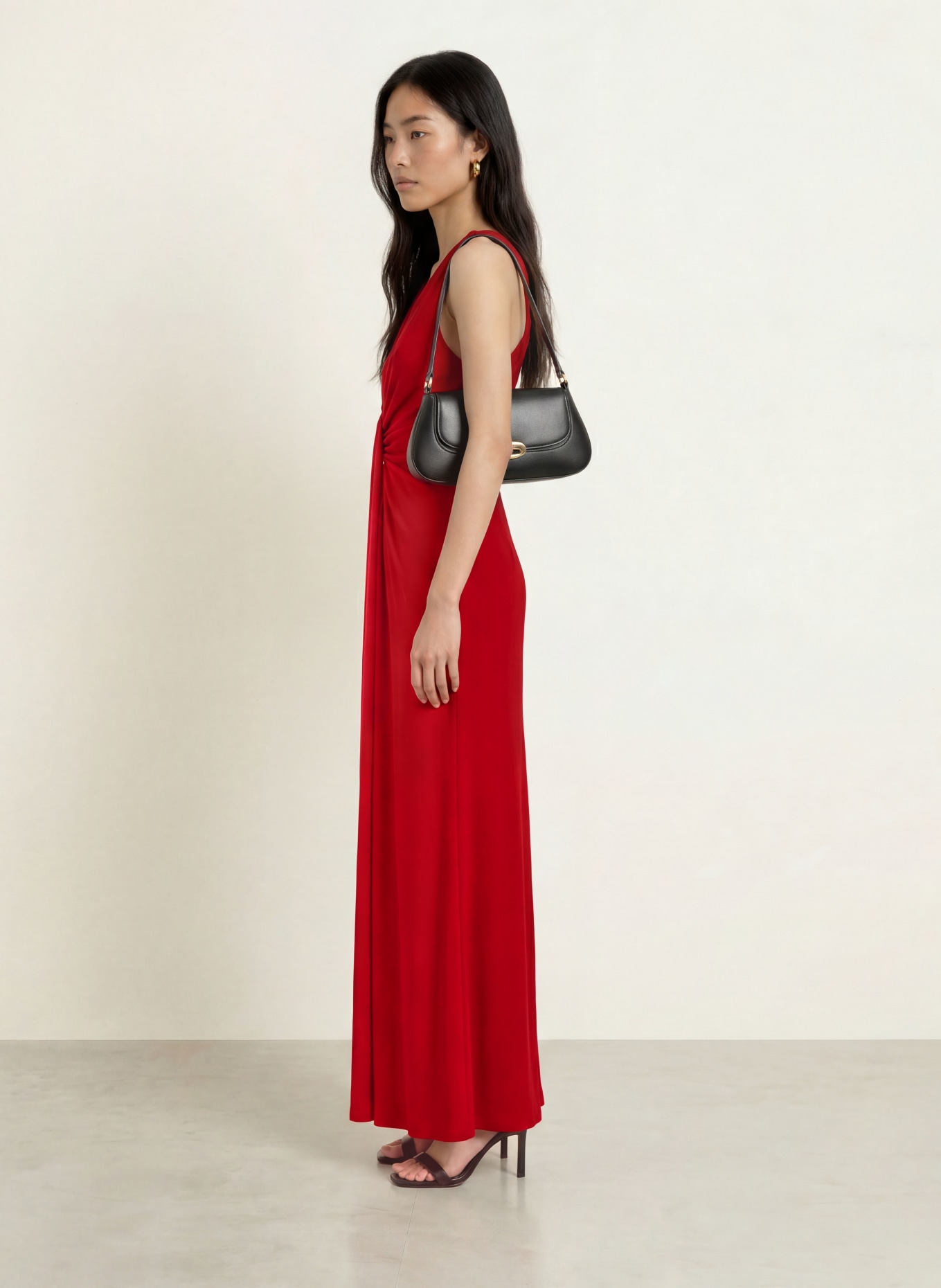 ADRIANNA PAPELL Abendkleid ARTISAN mit Cut-out: ROT