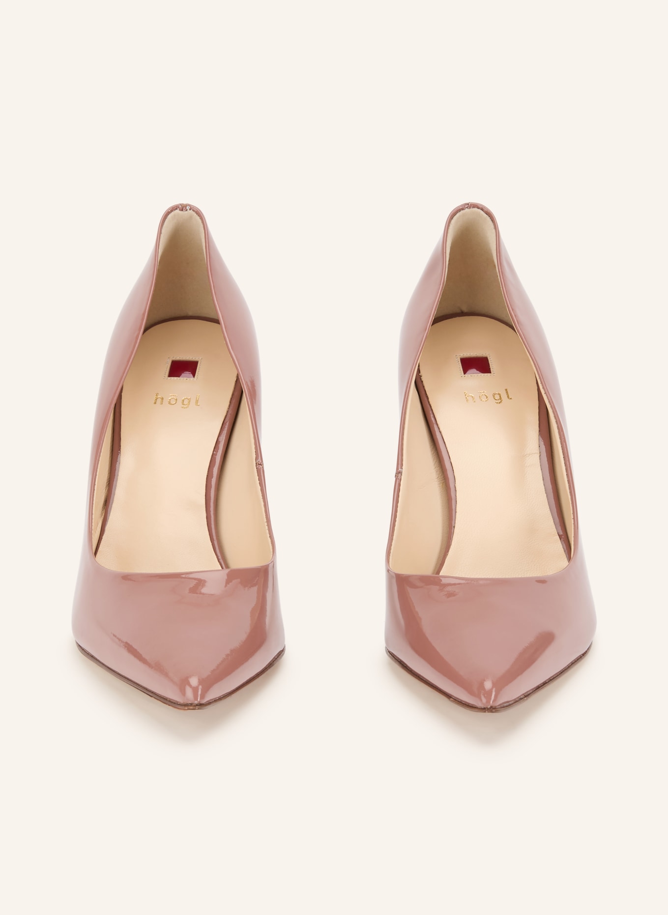 Högl Lakleren pumps: ROSÉ