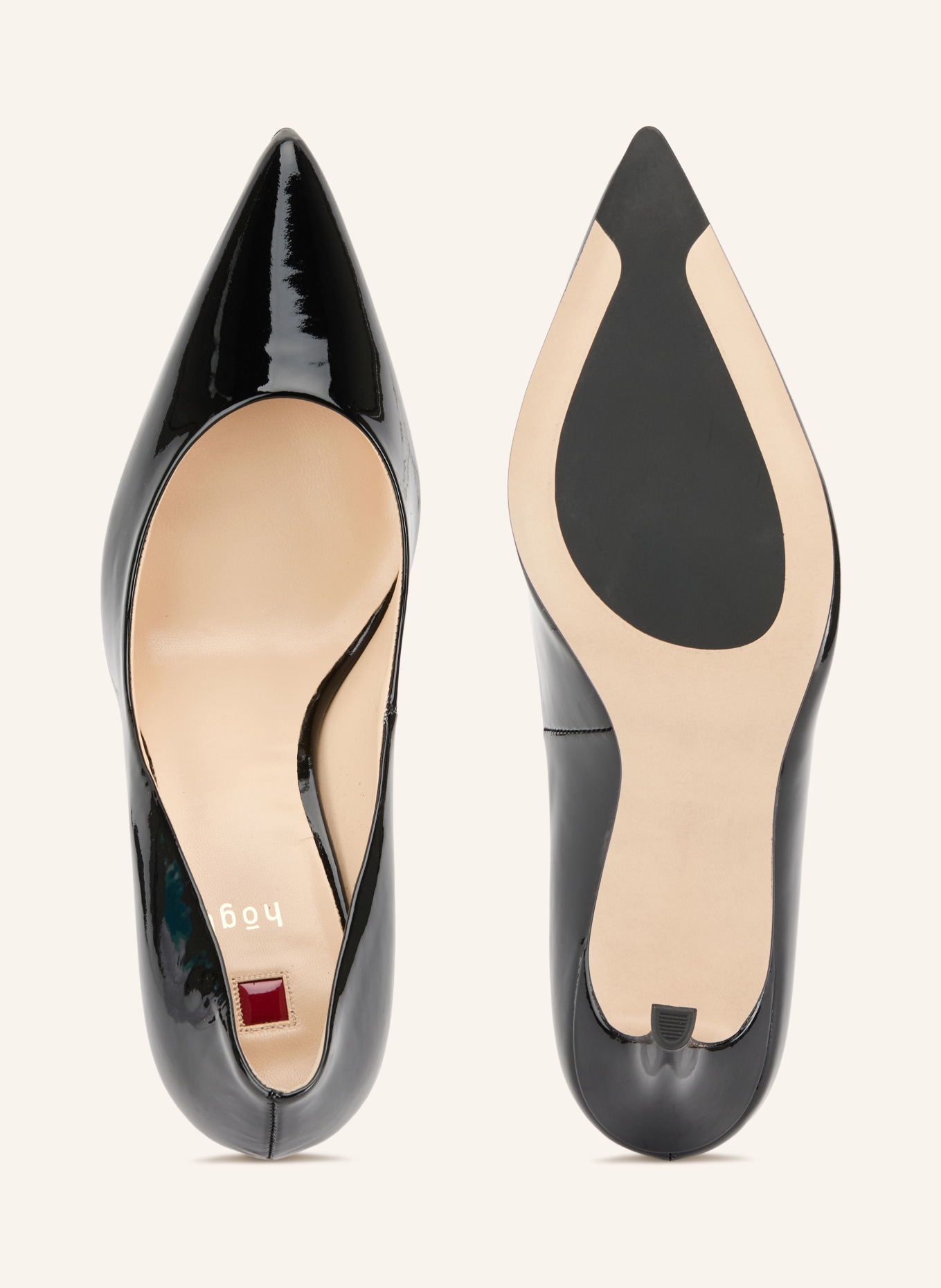 Högl Lakleren pumps: ZWART