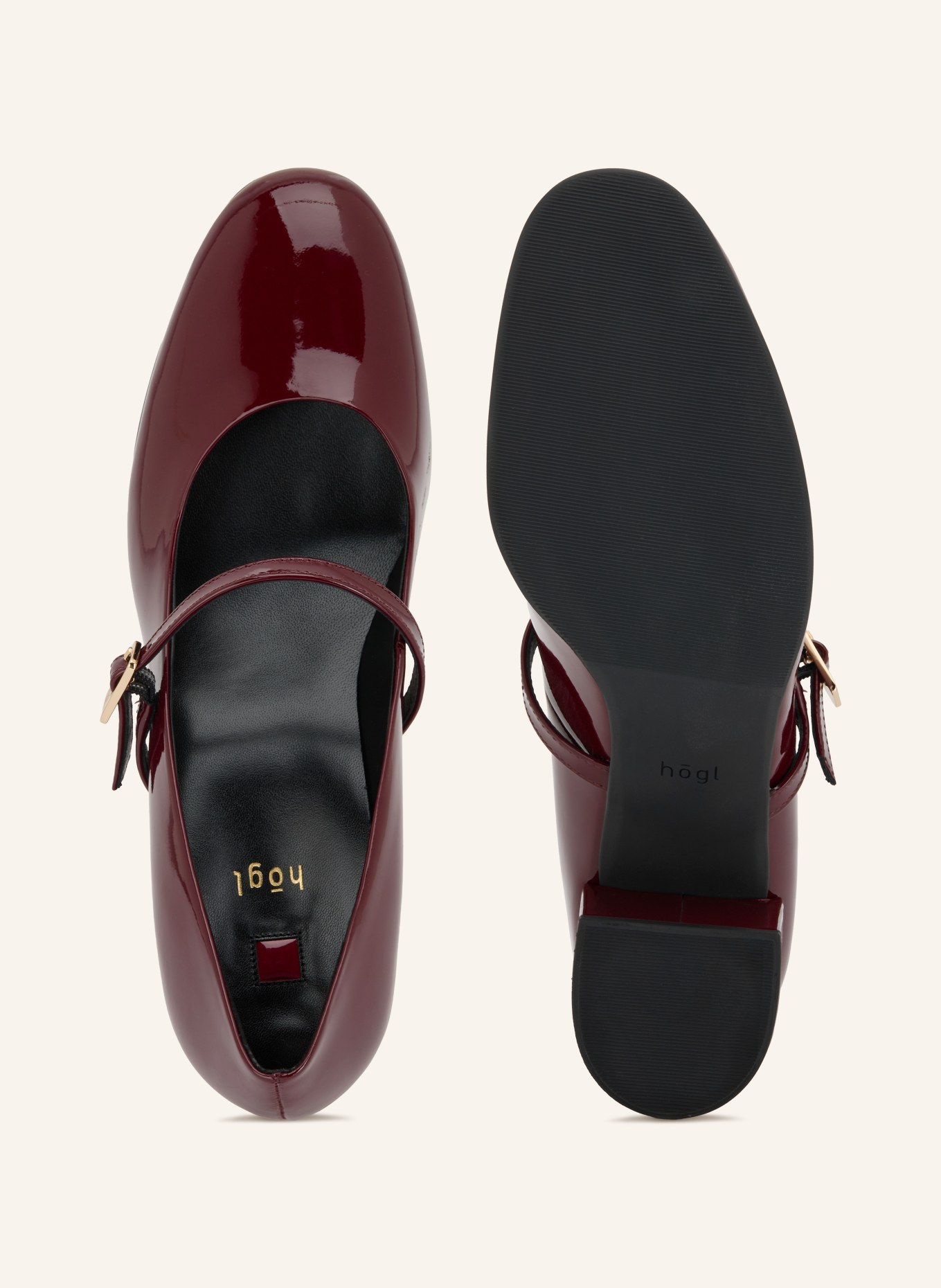 Högl Mary-Jane-Pumps: DUNKELROT