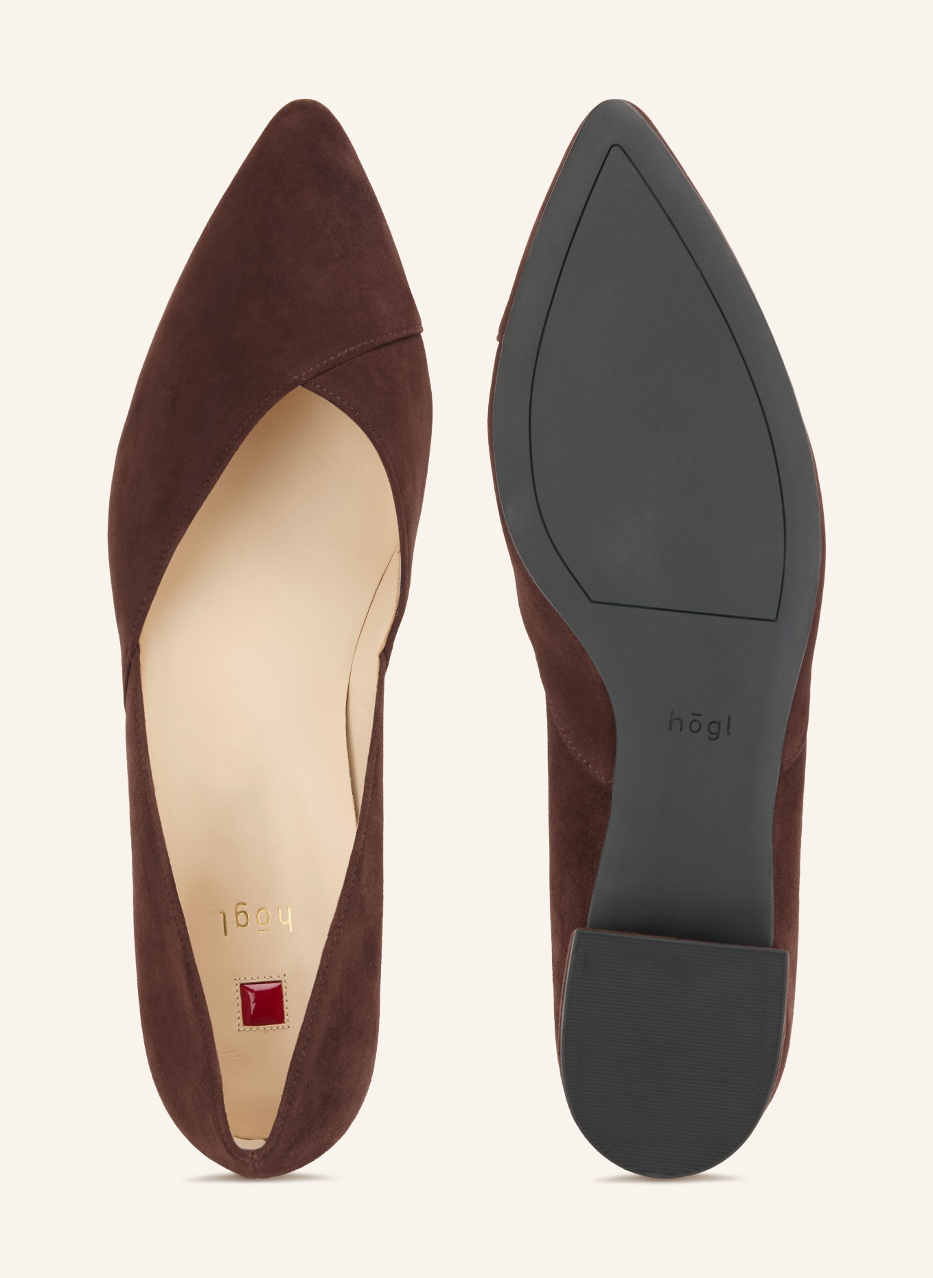 Högl Ballerina's: MARRON FONCÉ