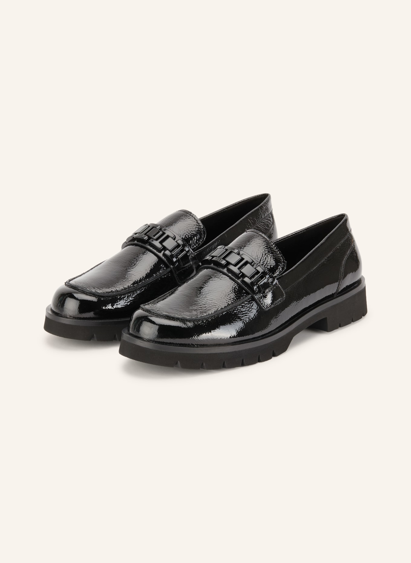 Högl Lakleren loafers: ZWART