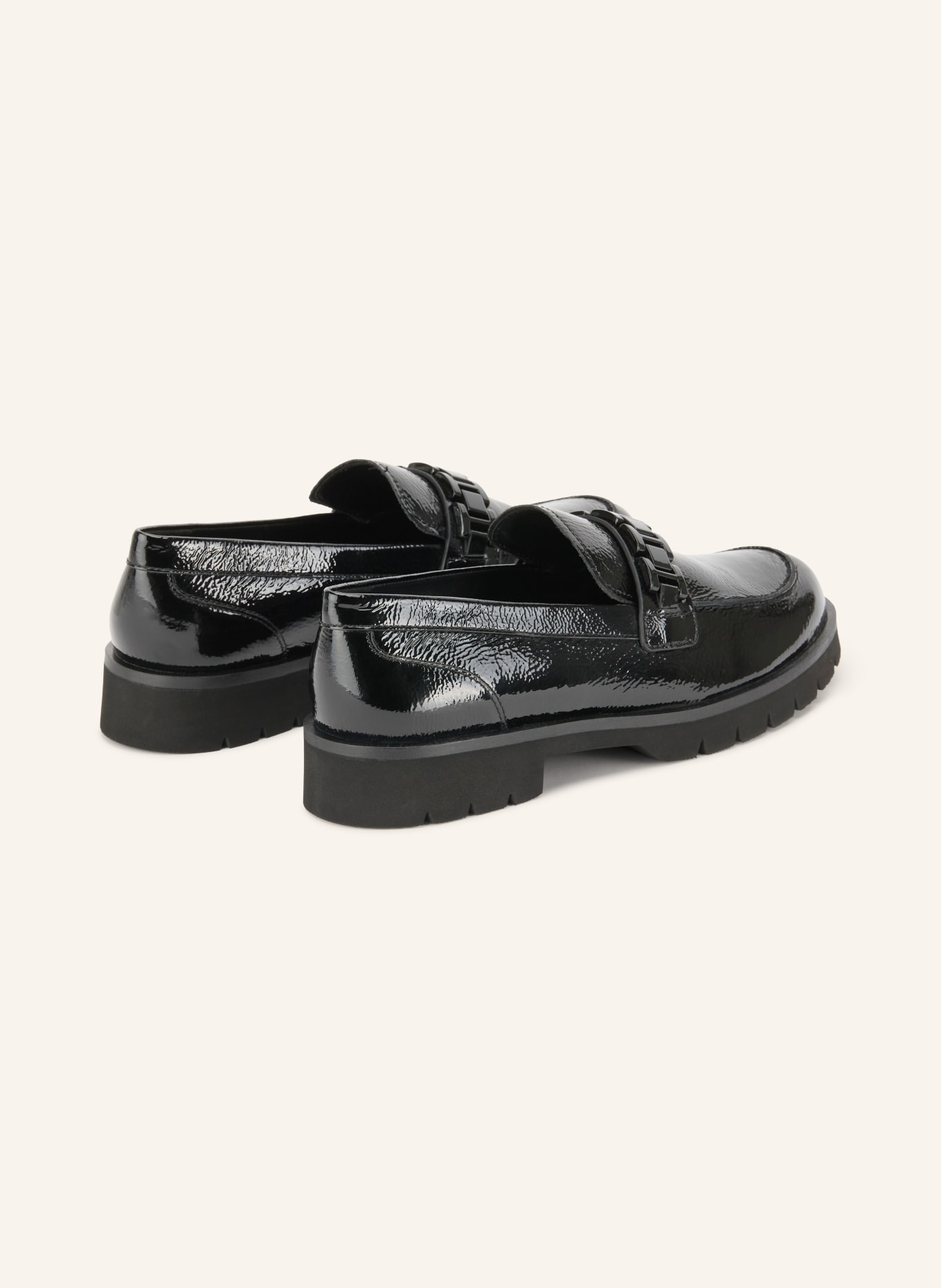 Högl Lakleren loafers: ZWART