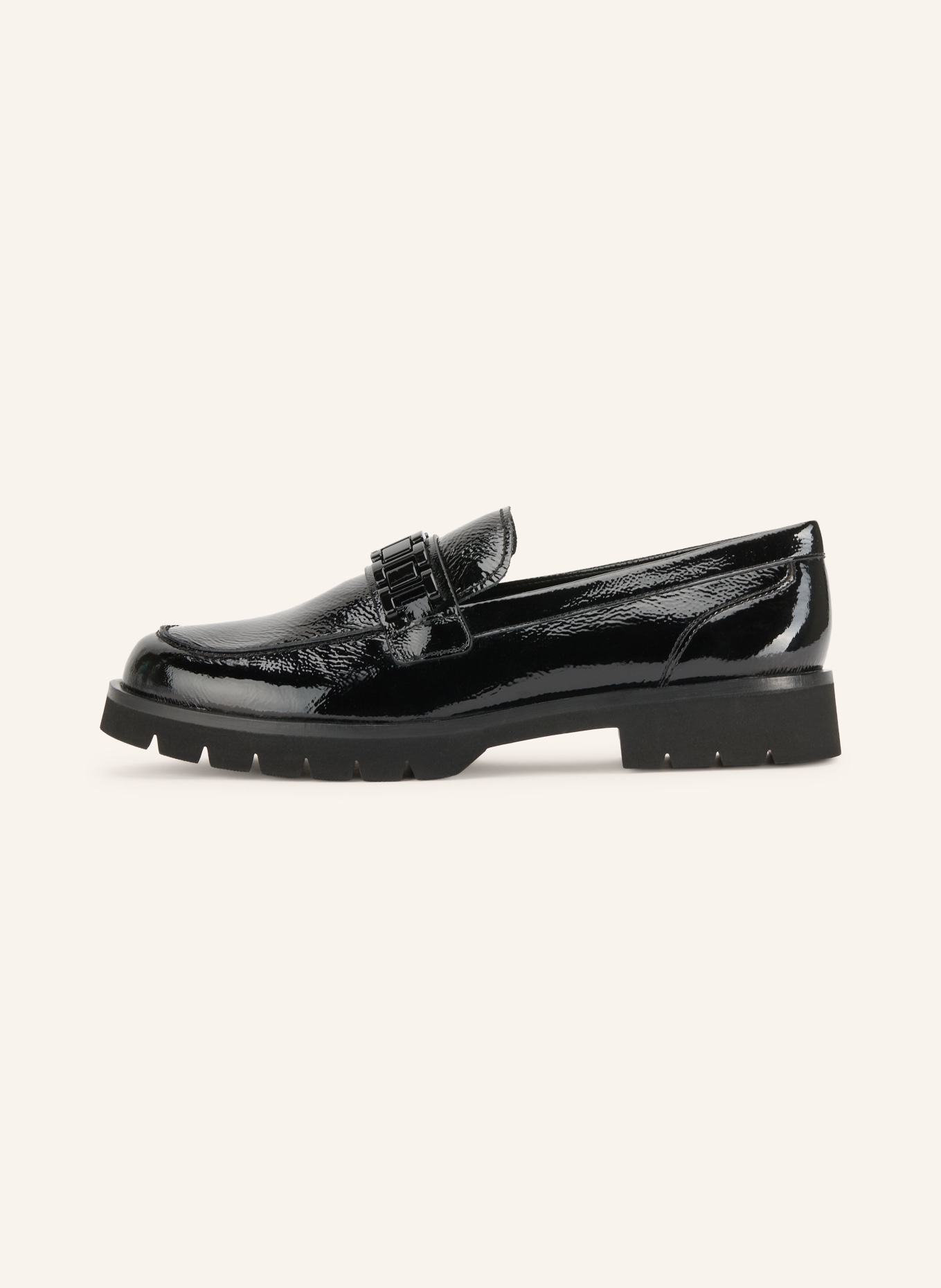 Högl Lakleren loafers: ZWART