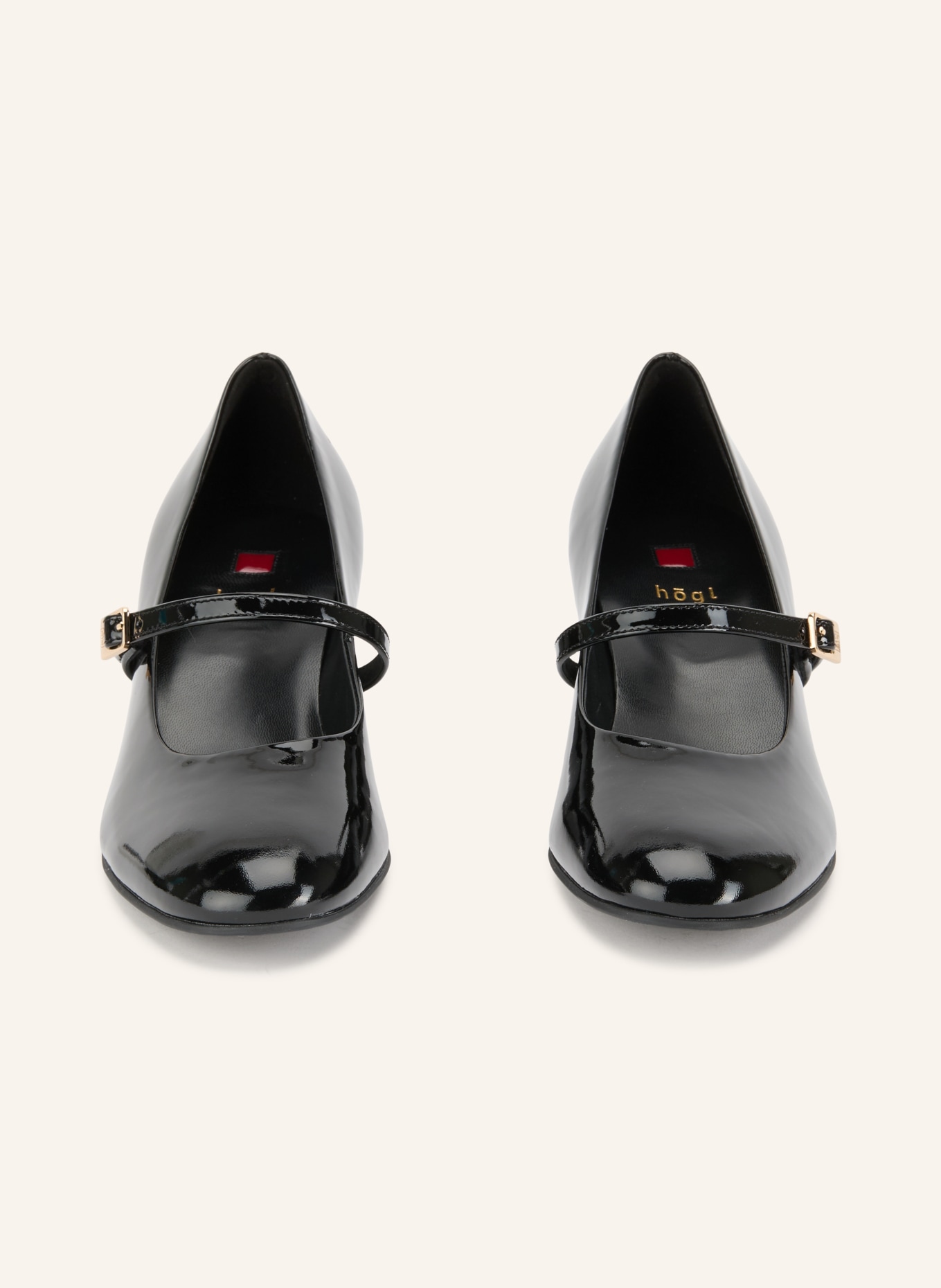 Högl Mary Jane-pumps: ZWART / GOUD