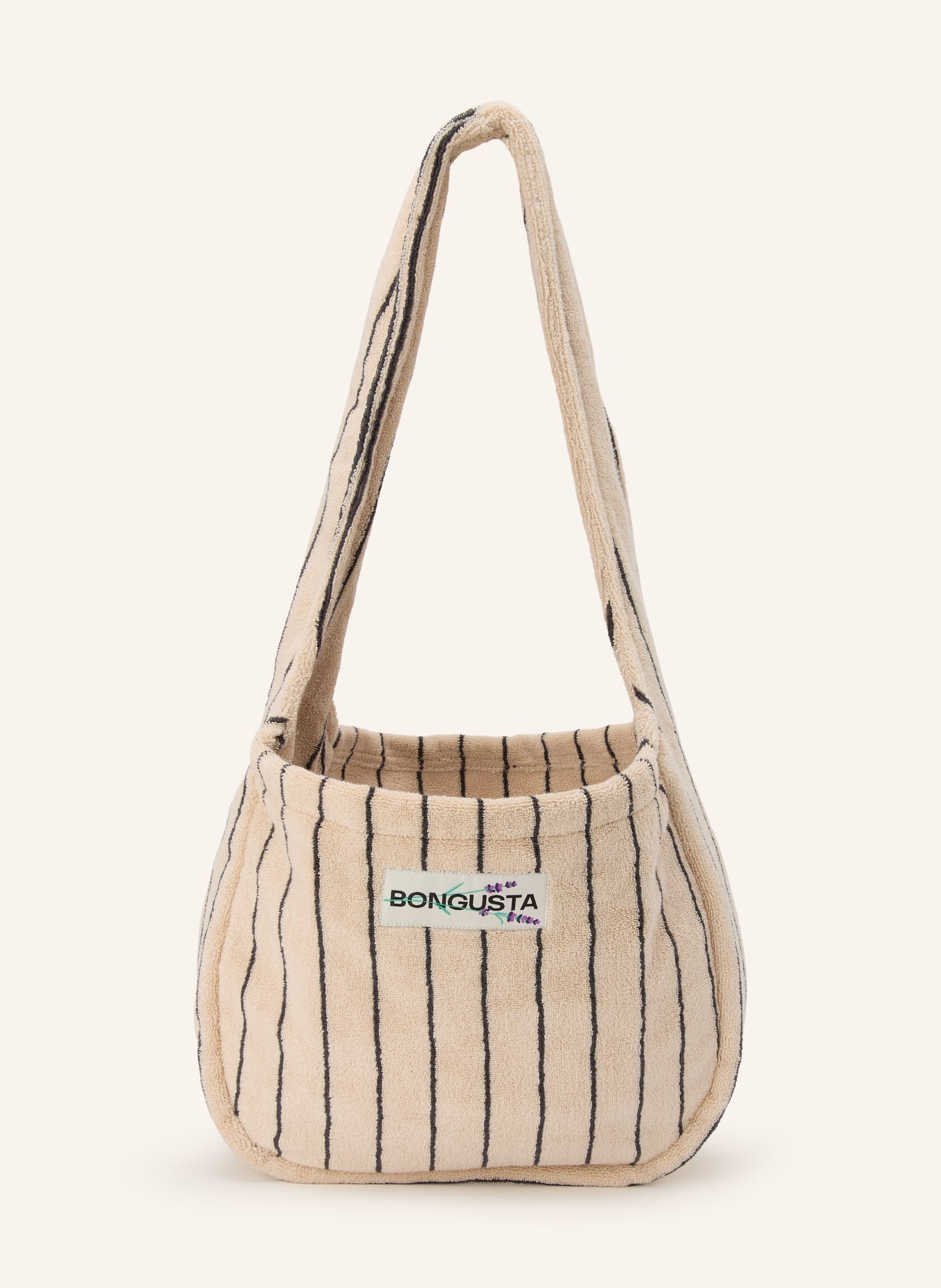 BONGUSTA NARAM Tote Bag: BEIGE / DARK GRAY