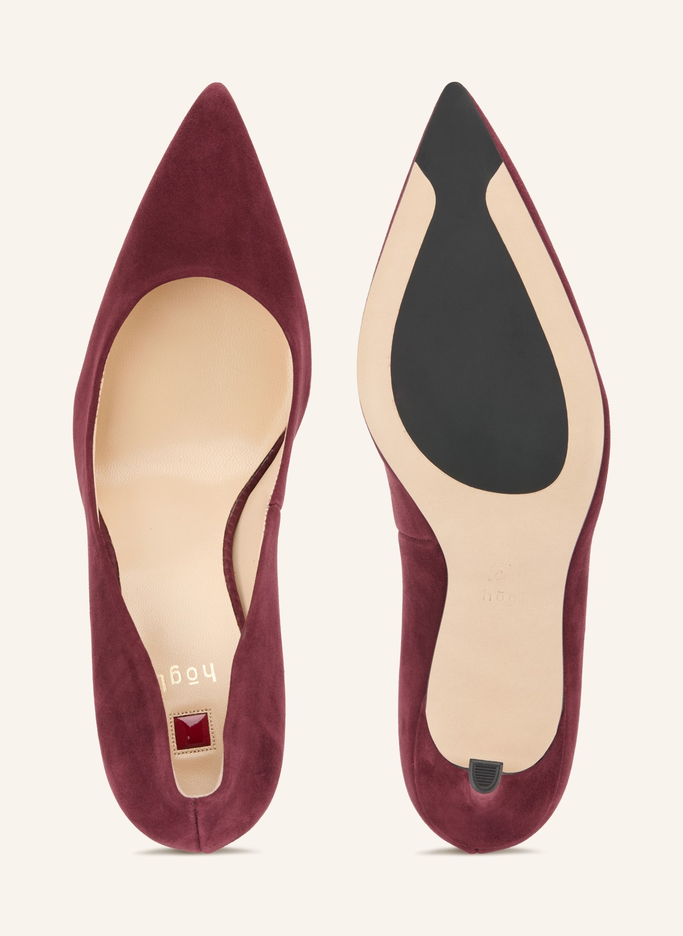 Högl Pumps: DONKERROOD