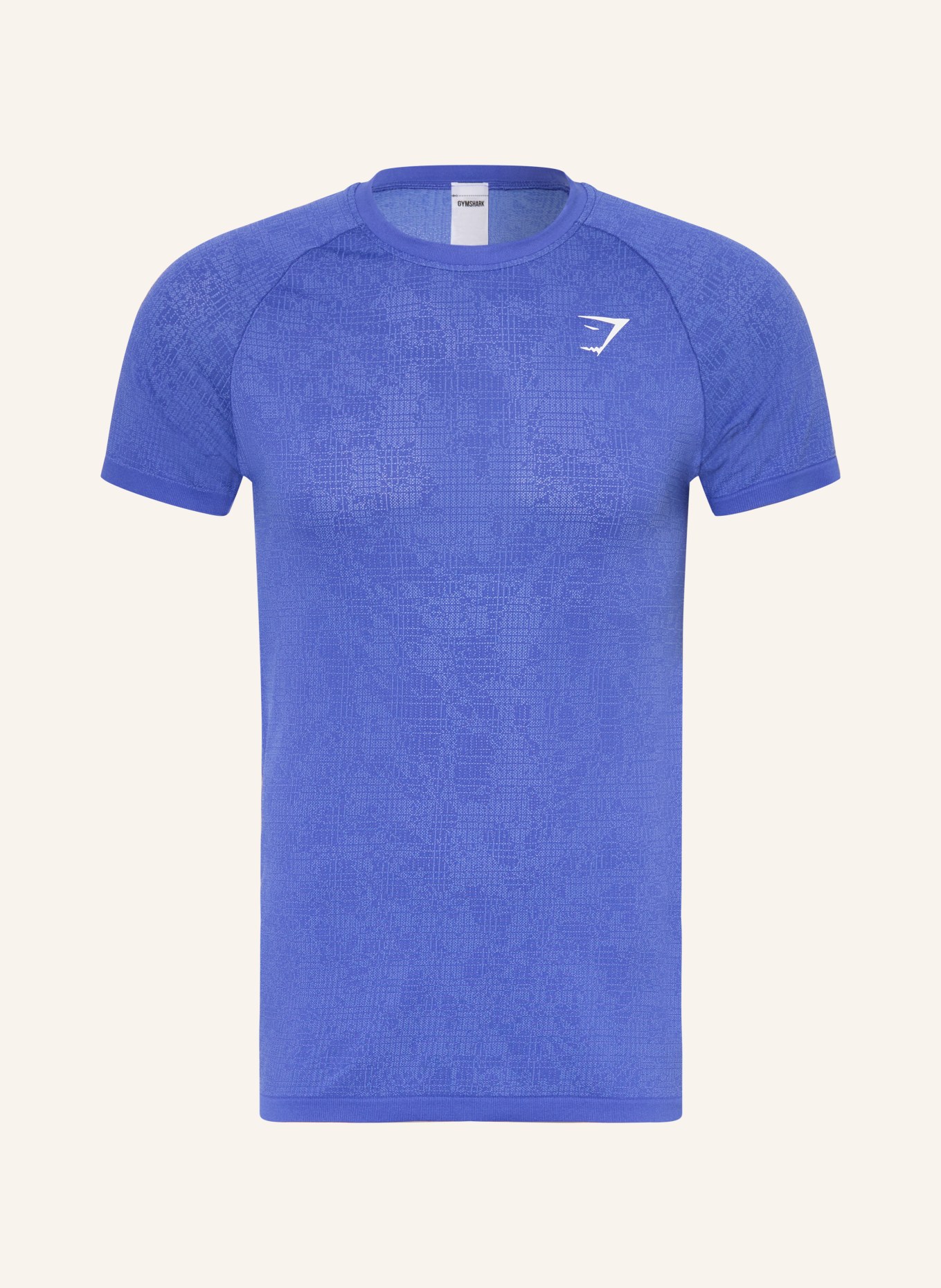 GYMSHARK Funktionsshirt GEO SEAMLESS: BLAU