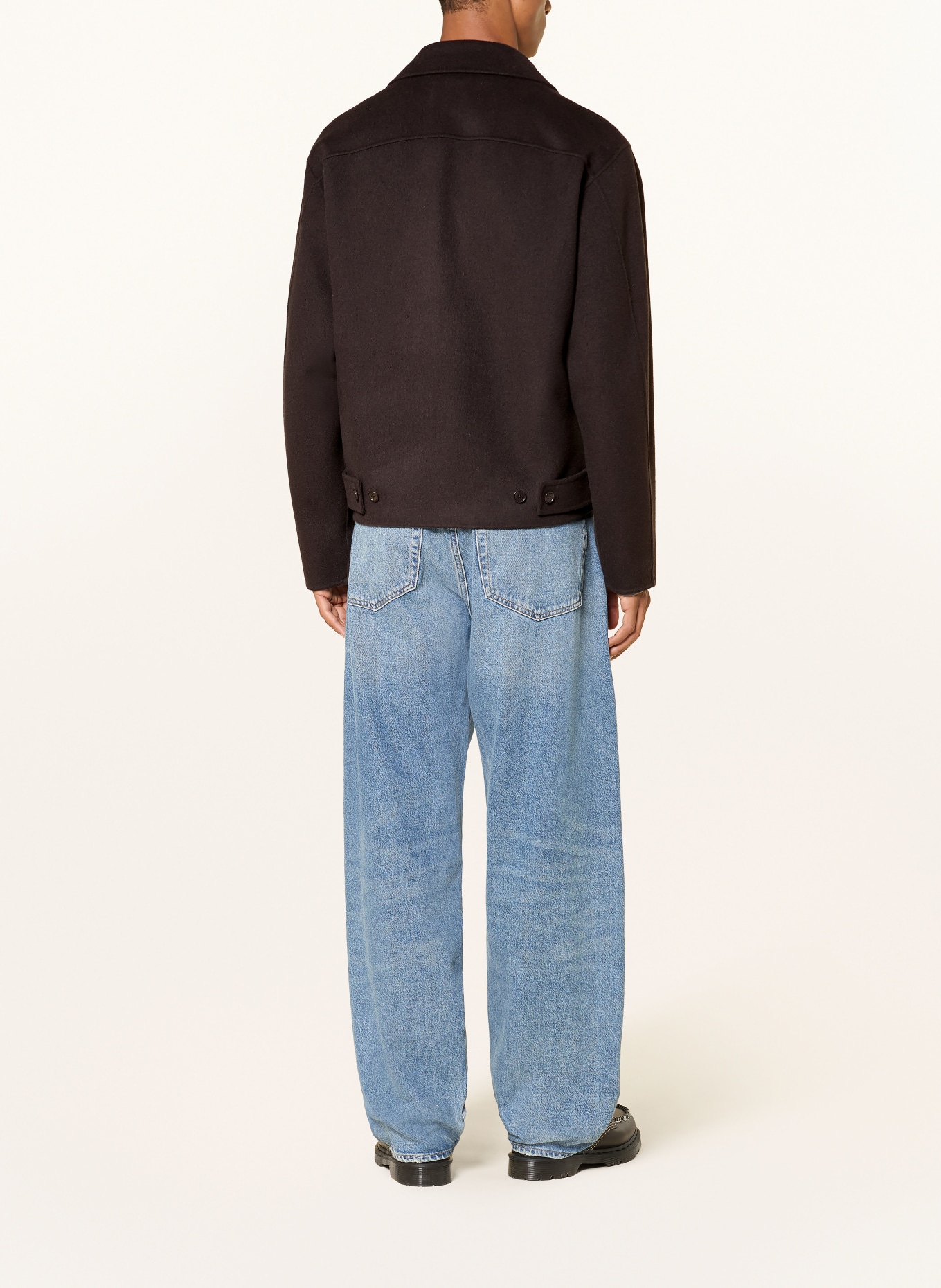 DRYKORN Overjacket RIKKO: MARRON FONCÉ