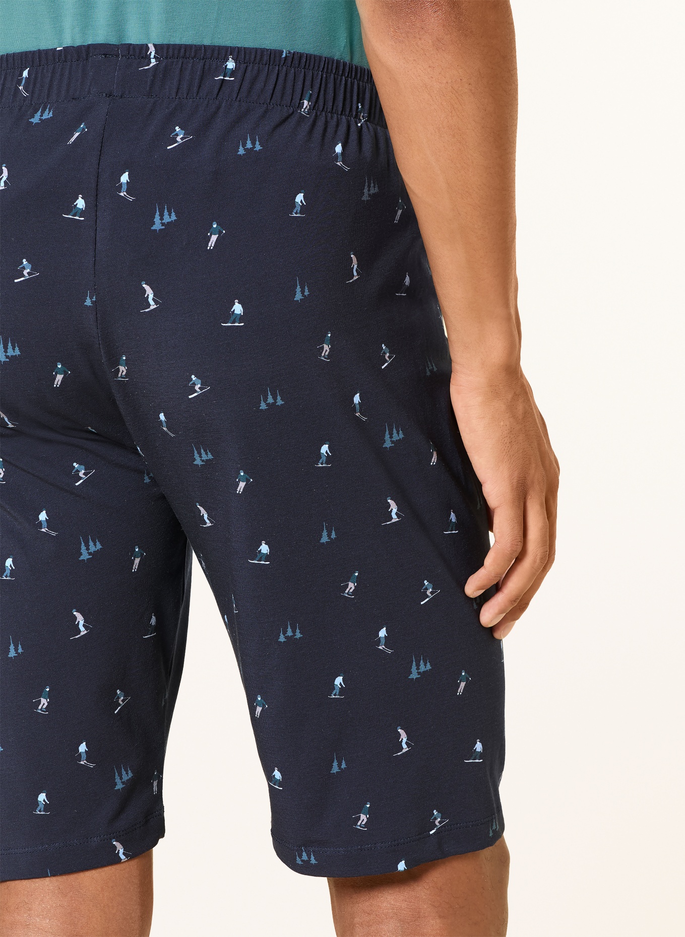 STROKESMAN'S Schlafshorts: DUNKELBLAU / PETROL / HELLBLAU