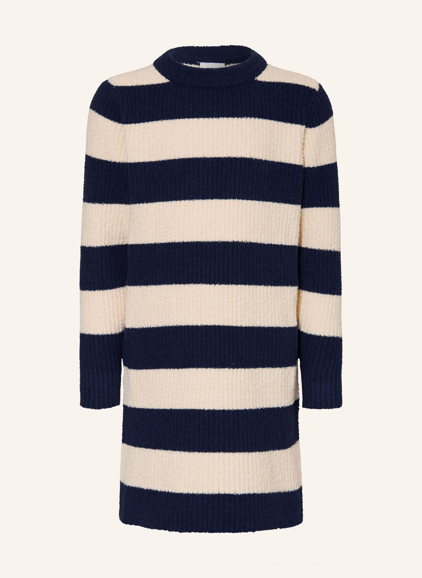 s.Oliver RED Gebreide jurk: DONKERBLAUW / CRÈME