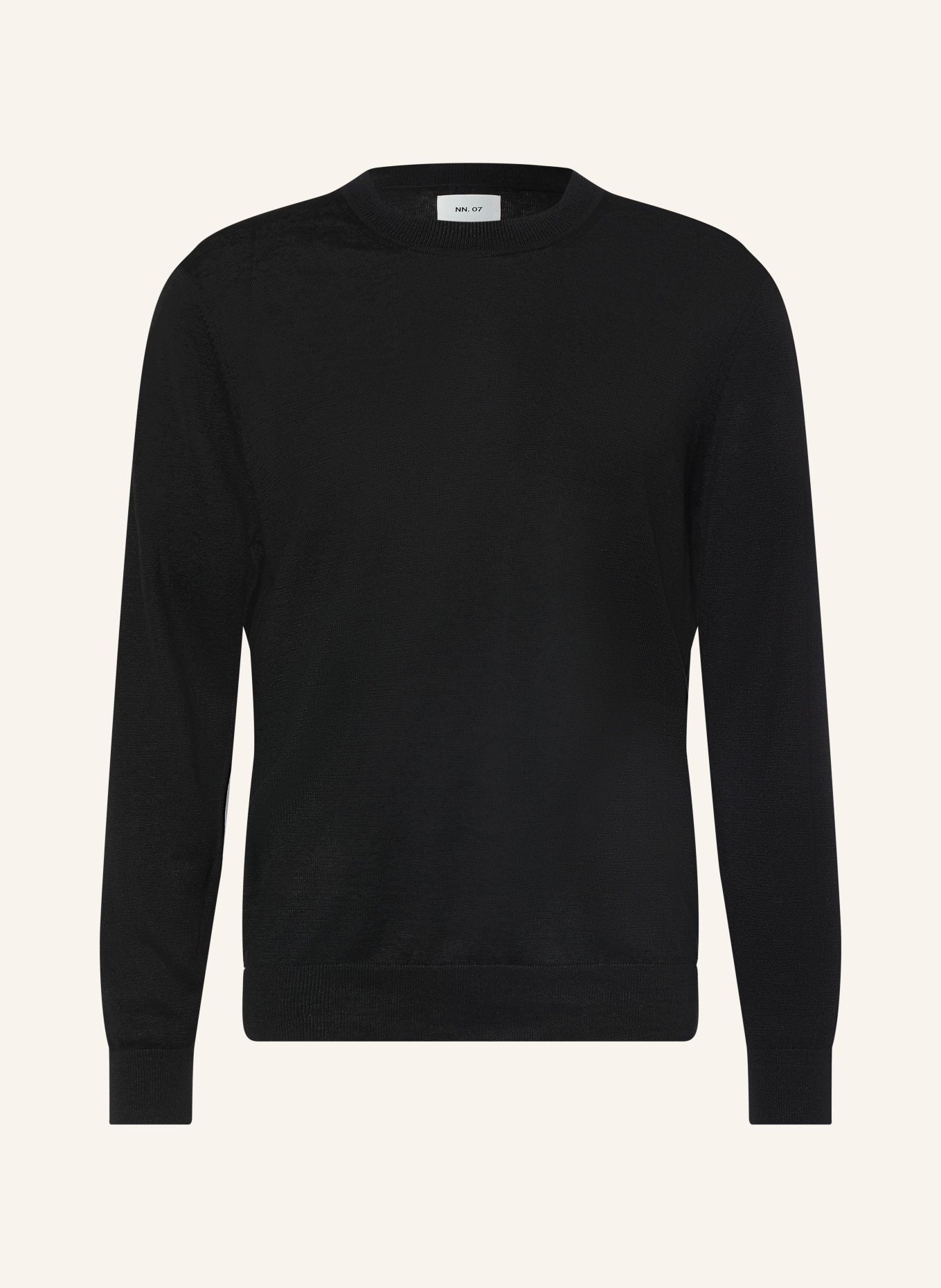 NN.07 Linen Sweater TED: BLACK