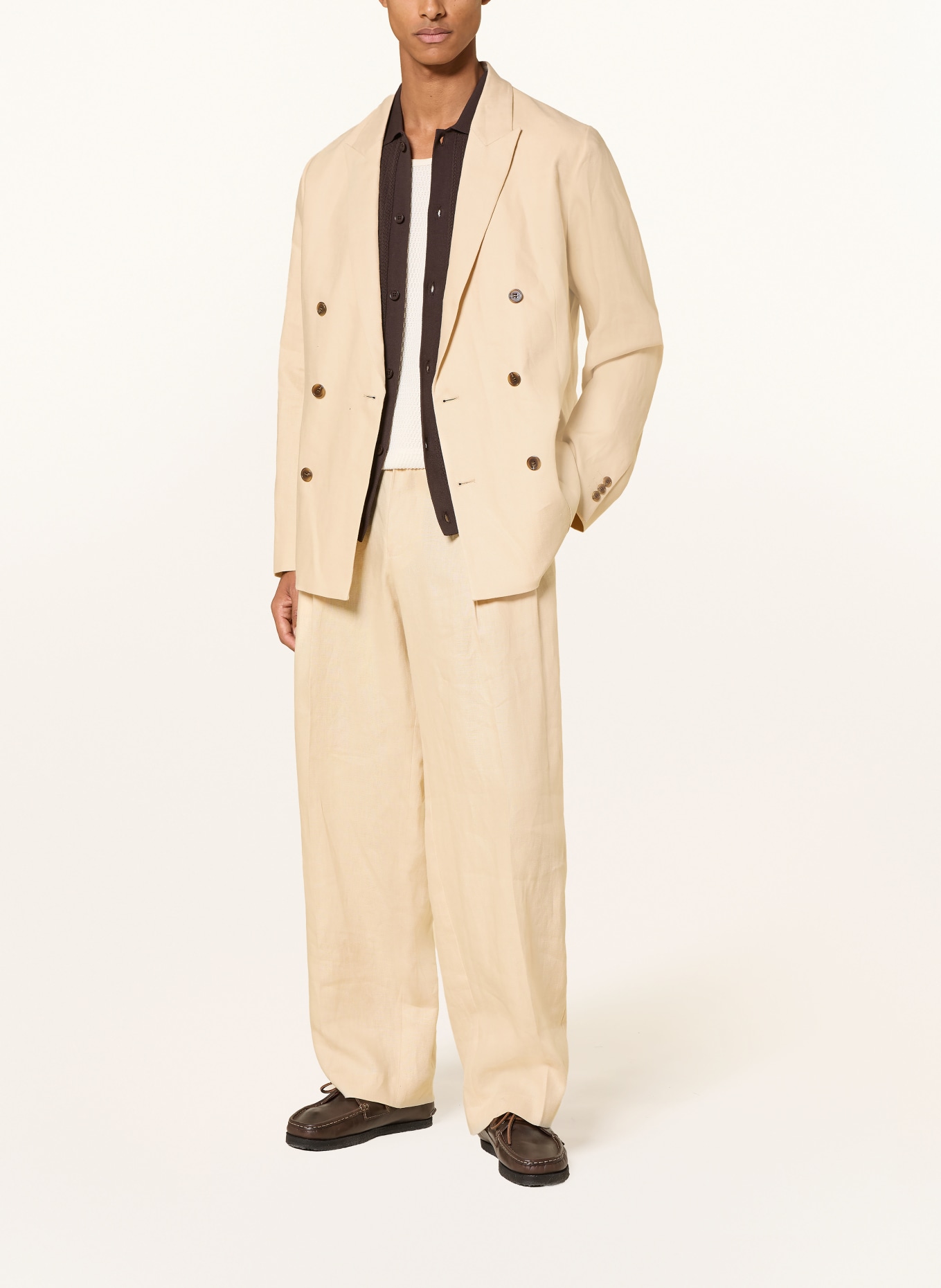 NN.07 Veste en lin JORDIN, coupe classique: 422 Honey Silk