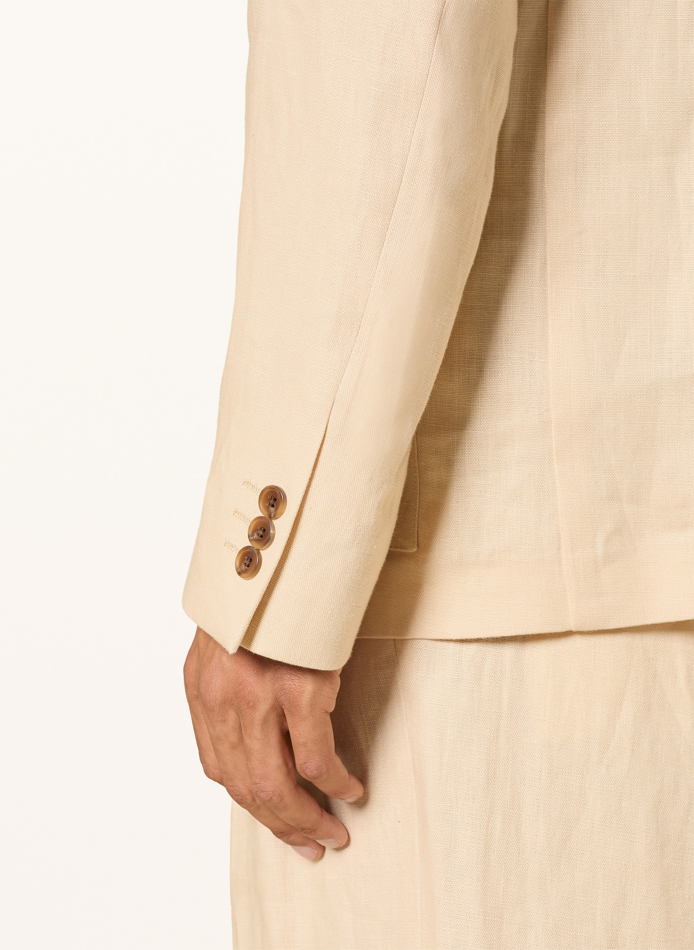 NN.07 Veste en lin JORDIN, coupe classique: 422 Honey Silk