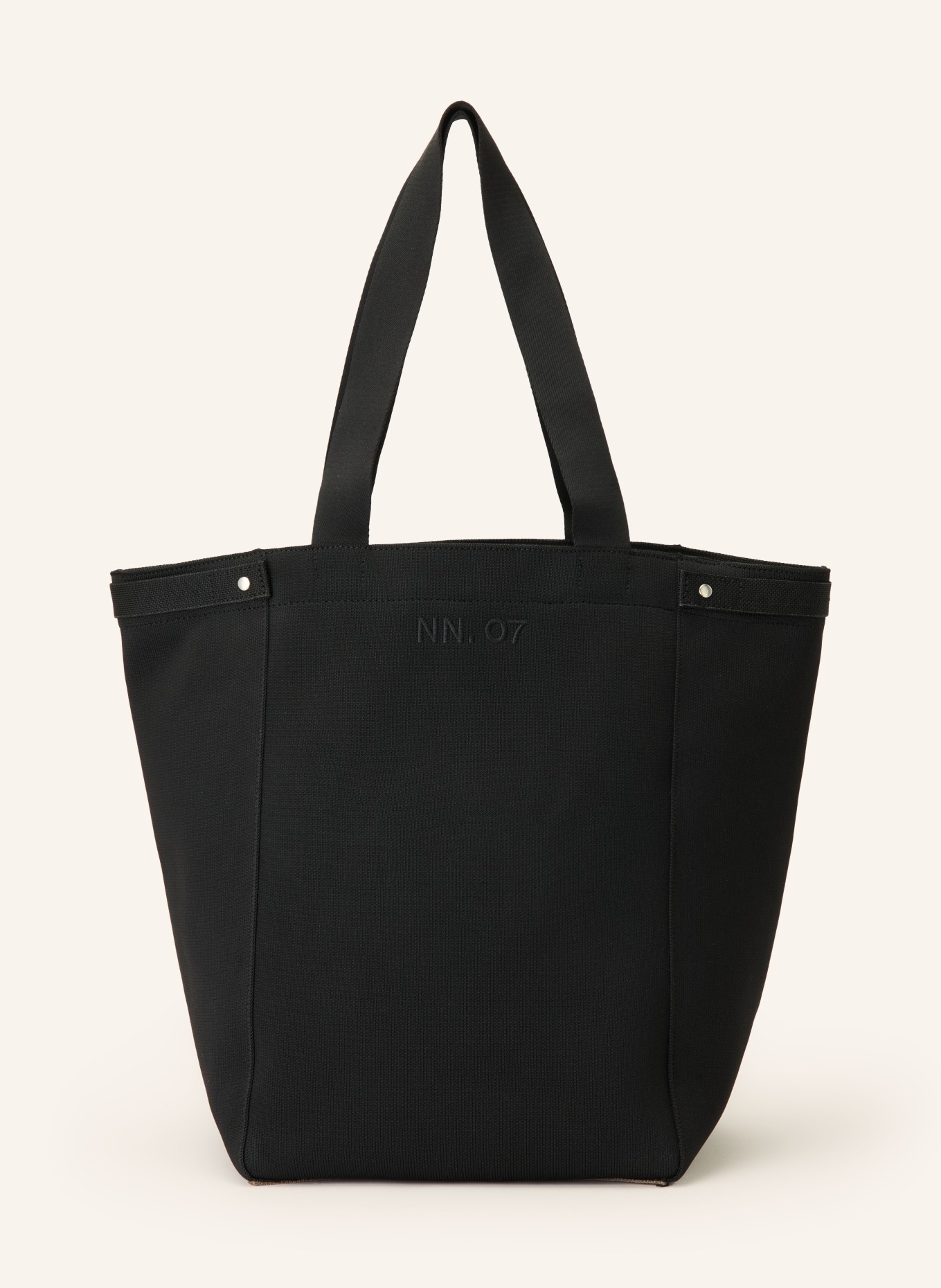NN.07 GRIP TOTE Shoppers with Pouch: BLACK