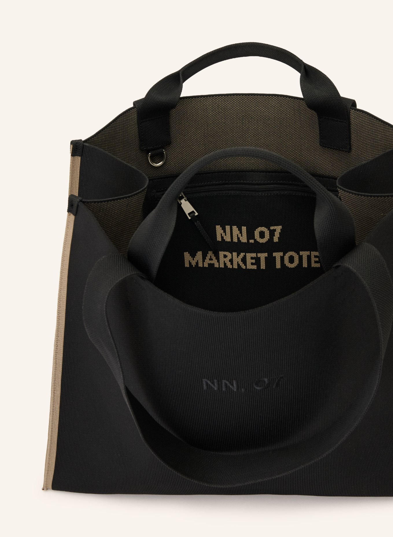 NN.07 Shoppers MARKET: BLACK / TAUPE