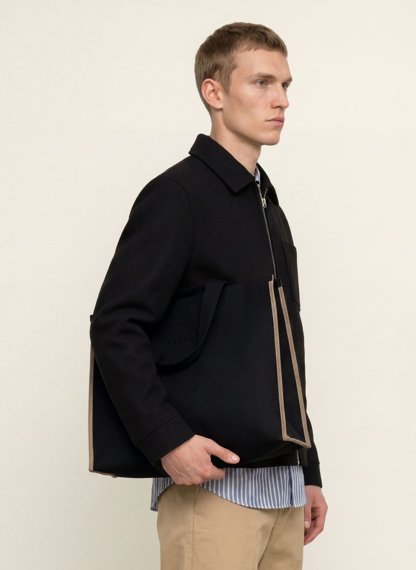 NN.07 Sacs cabas MARKET: NOIR / TAUPE