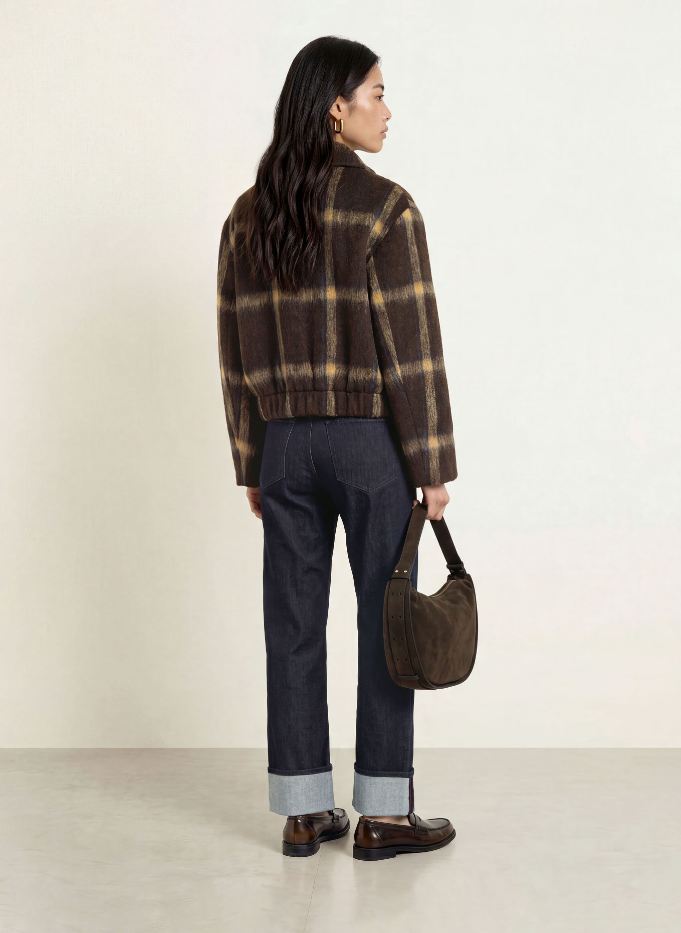 darling harbour Overjacket: dark brown /beige
