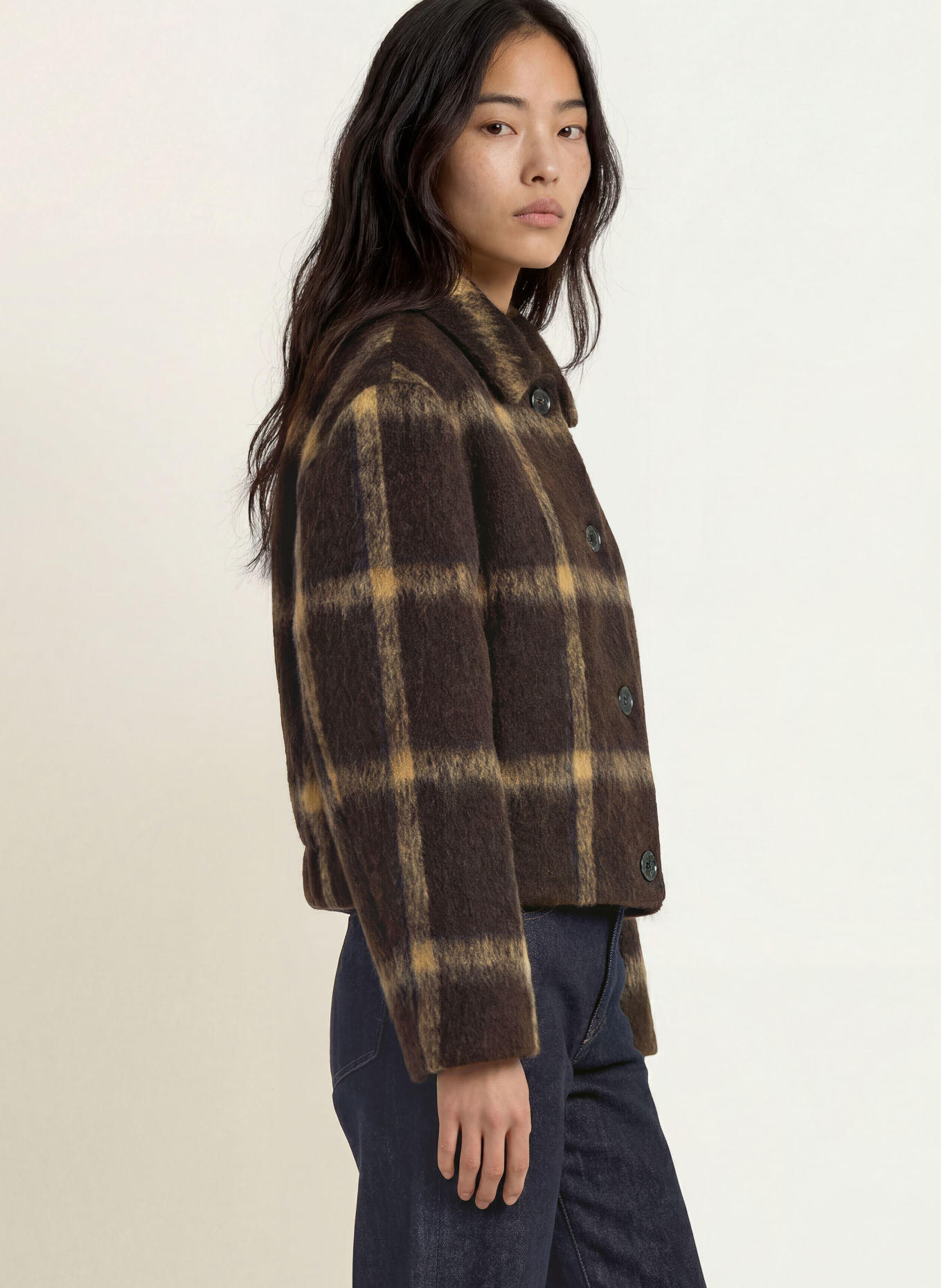 darling harbour Overjacket: dark brown /beige
