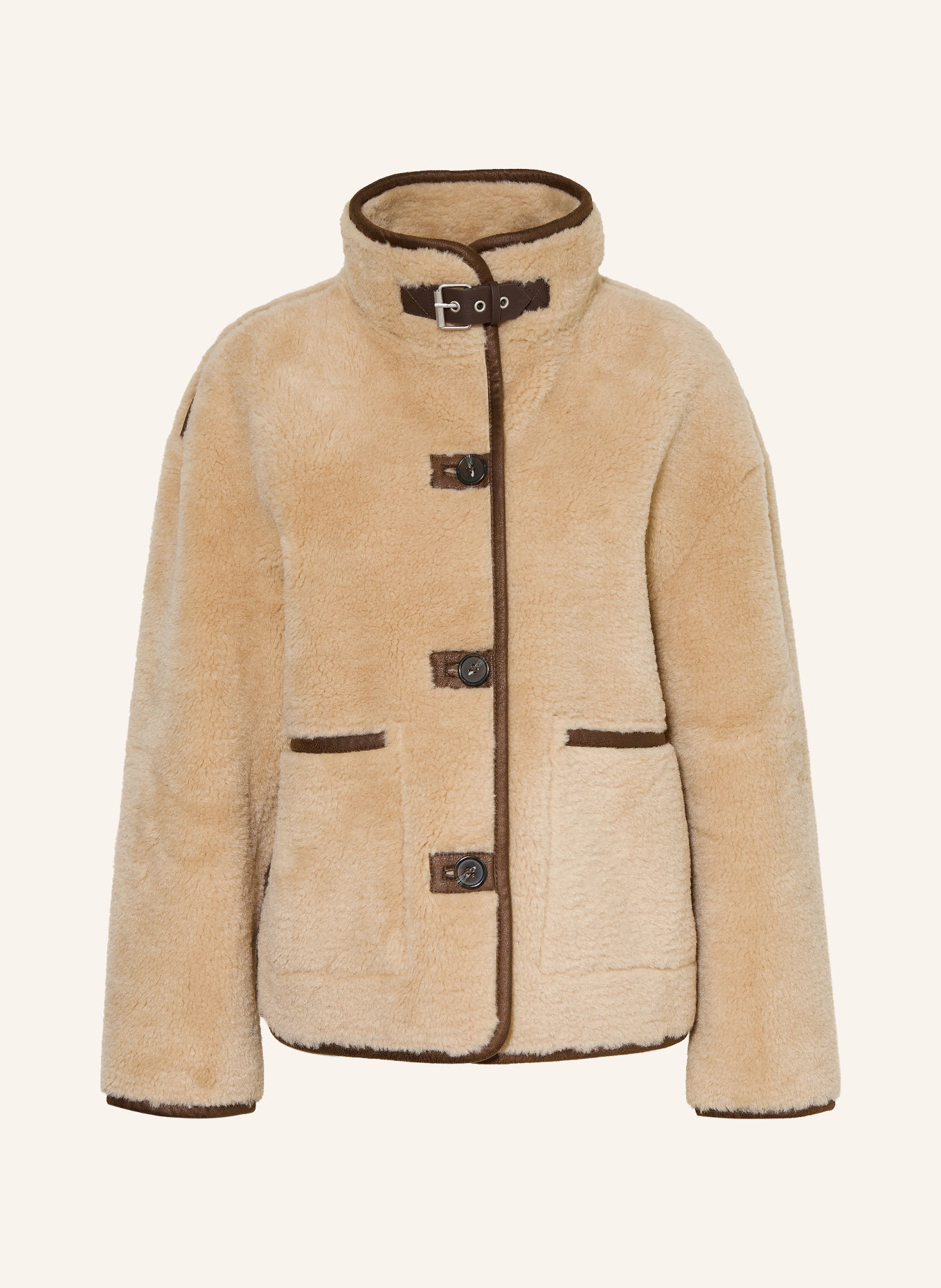 darling harbour Kurtka z futerkiem typu teddy: BEIGE