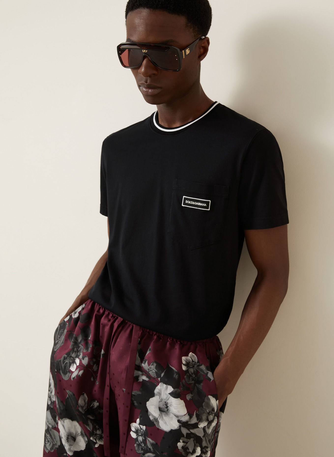 DOLCE & GABBANA Tričko: ČERNÁ