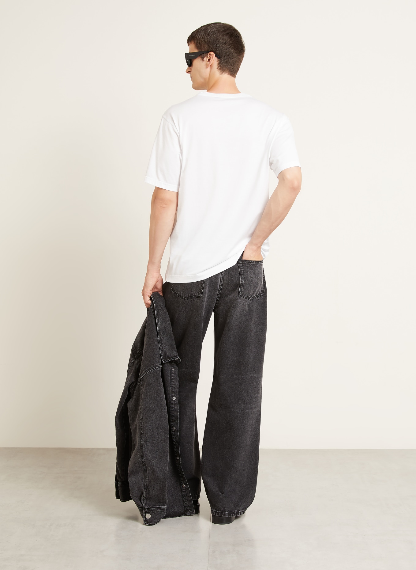 DOLCE & GABBANA T-shirt: BLANC / GRIS / NOIR
