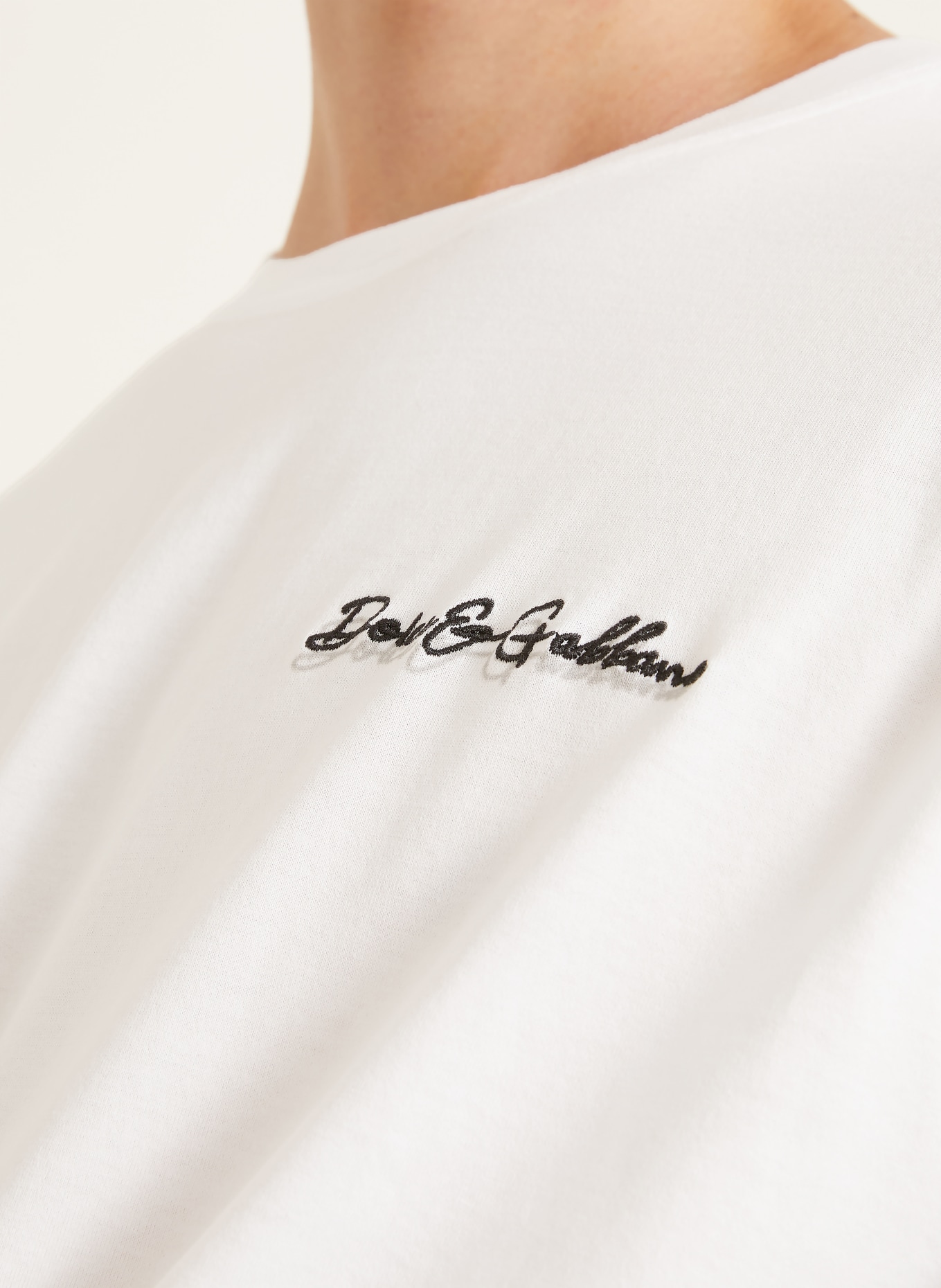 DOLCE & GABBANA T-shirt: BLANC / GRIS / NOIR