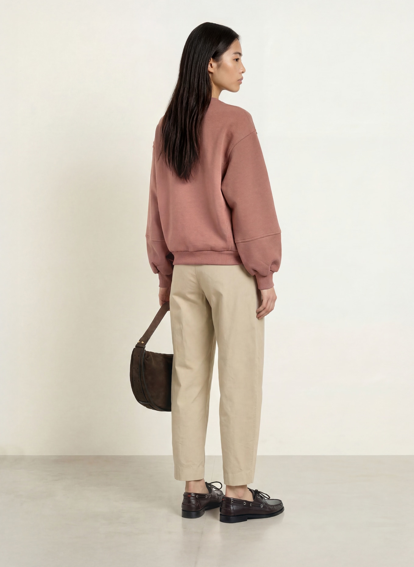 No.1 Como FABIENNE Sweatshirt: TAUPE