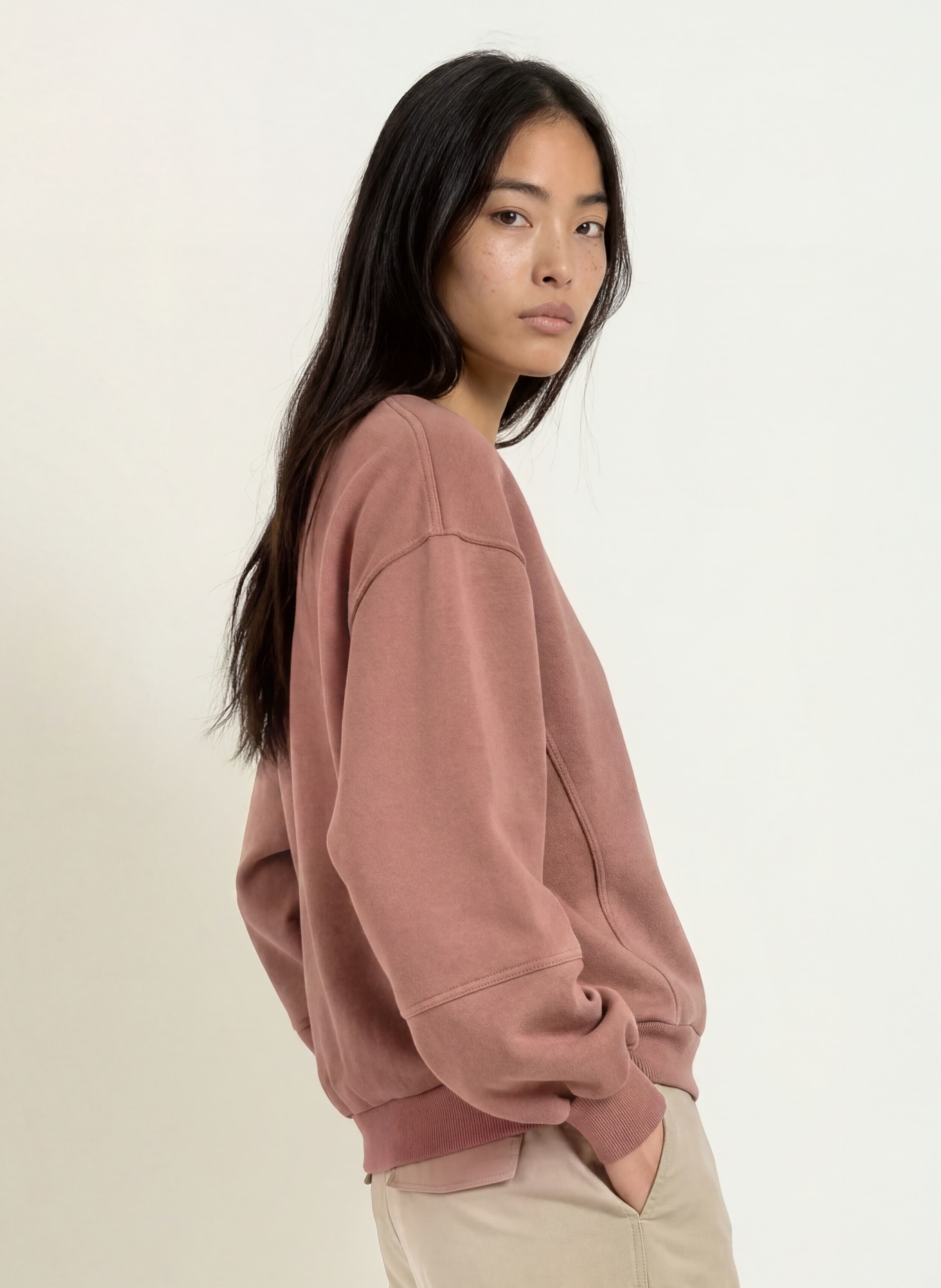 No.1 Como FABIENNE Sweatshirt: TAUPE